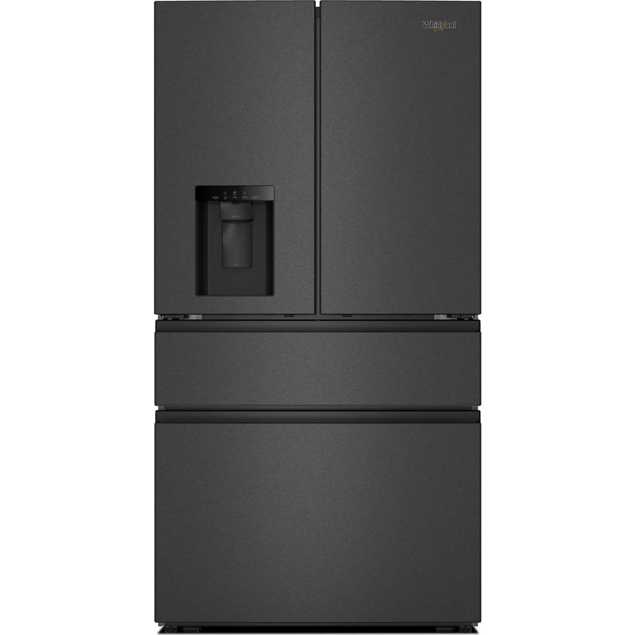 Whirlpool 29 Cu. Ft. Family-Sized Capacity French door refrigerator with Flexible Temperature Drawer - Print Resist Blk Stnlss (WRMF3536SV)