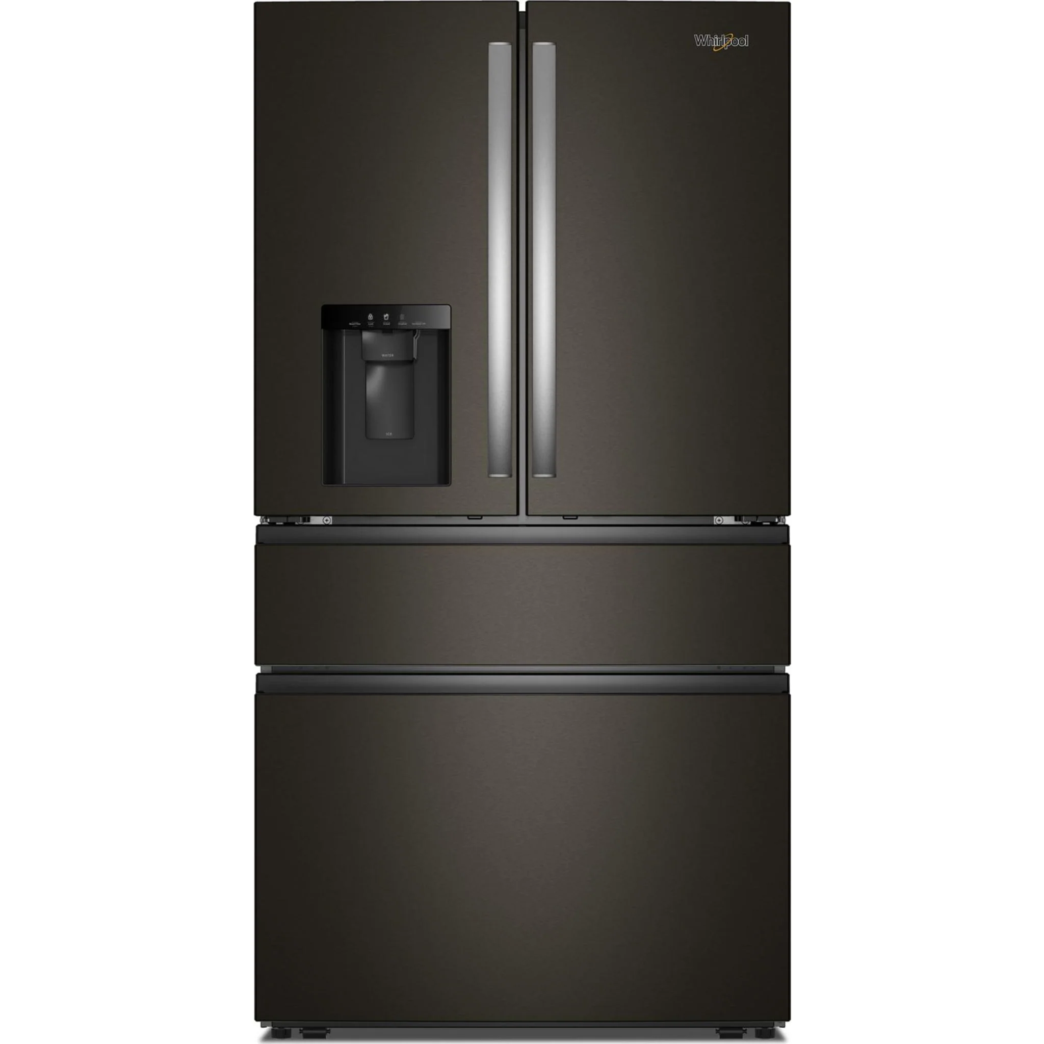 Whirlpool 29 Cu. Ft. Family-Sized Capacity French door refrigerator with Flexible Temperature Drawer - Print Resist Blk Stnlss (WRMF3636SV)