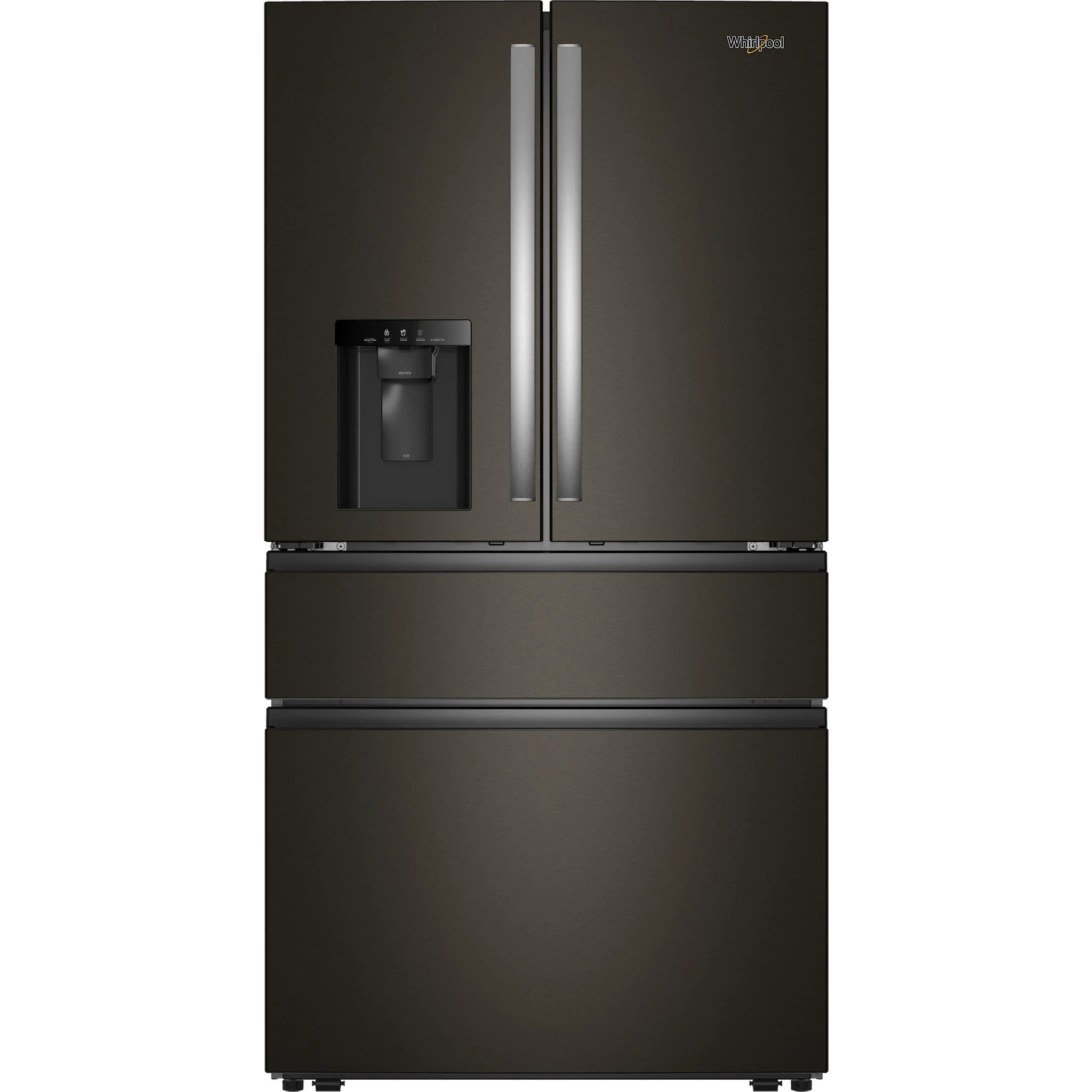 Whirlpool 29 Cu. Ft. Family-Sized Capacity French door refrigerator with Flexible Temperature Drawer - Print Resist Blk Stnlss (WRMF3636SV) - Image 2