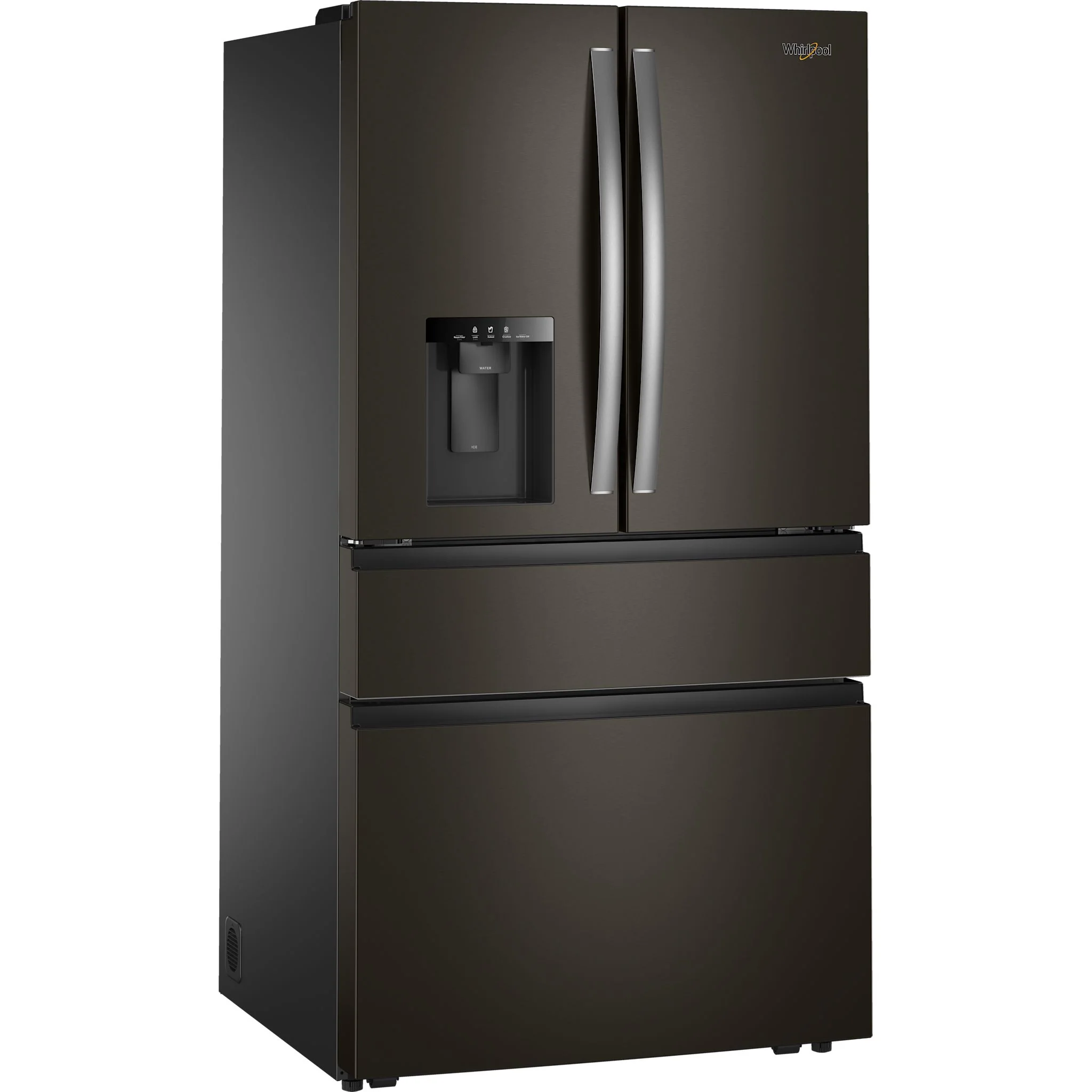 Whirlpool 29 Cu. Ft. Family-Sized Capacity French door refrigerator with Flexible Temperature Drawer - Print Resist Blk Stnlss (WRMF3636SV) - Image 4