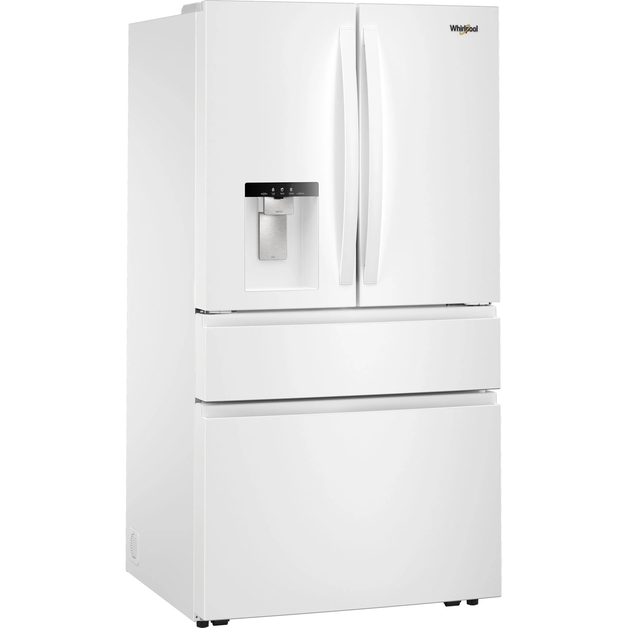 Whirlpool 29 Cu. Ft. Family-Sized Capacity French door refrigerator with Flexible Temperature Drawer - White (WRMF3636SW) - Image 2