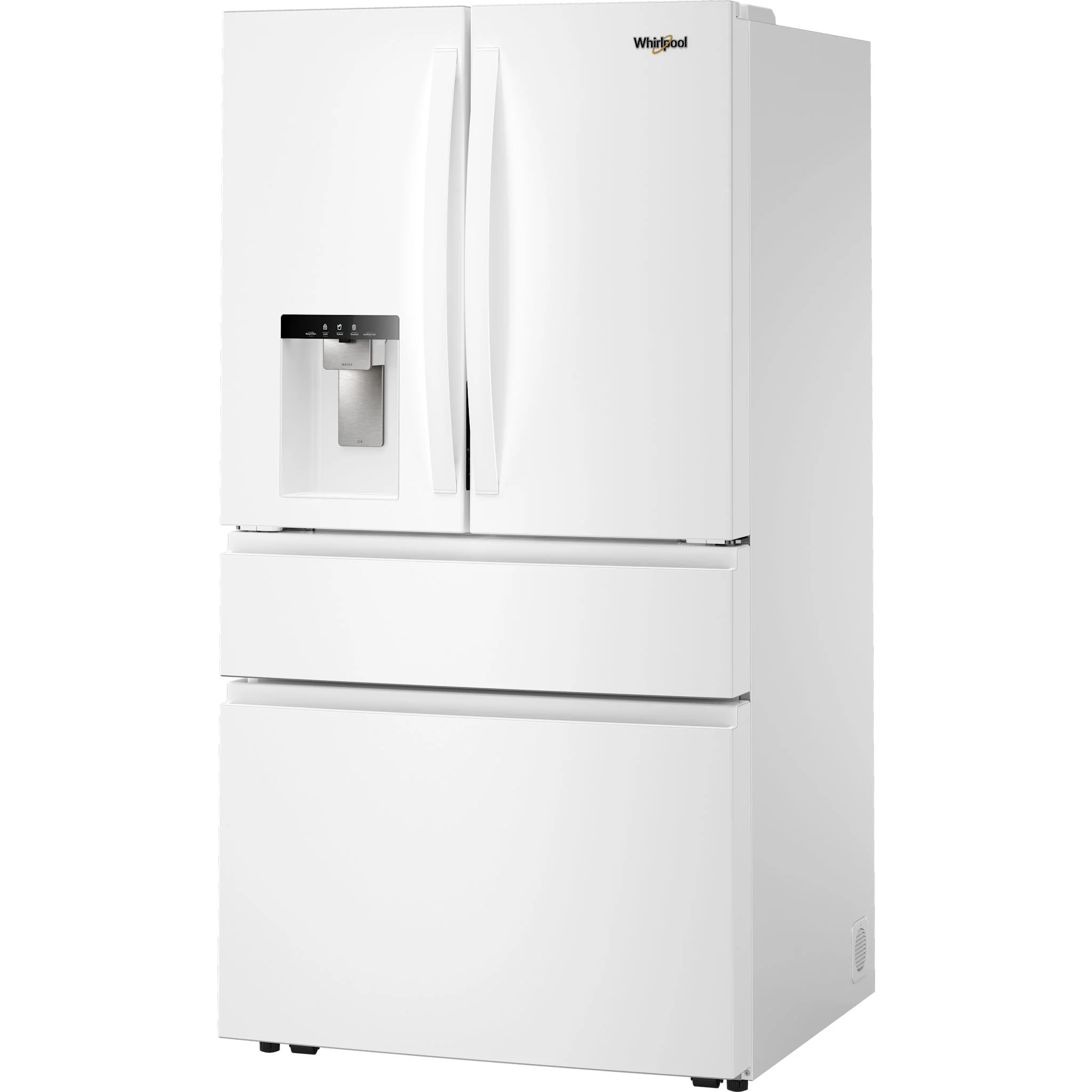 Whirlpool 29 Cu. Ft. Family-Sized Capacity French door refrigerator with Flexible Temperature Drawer - White (WRMF3636SW) - Image 4
