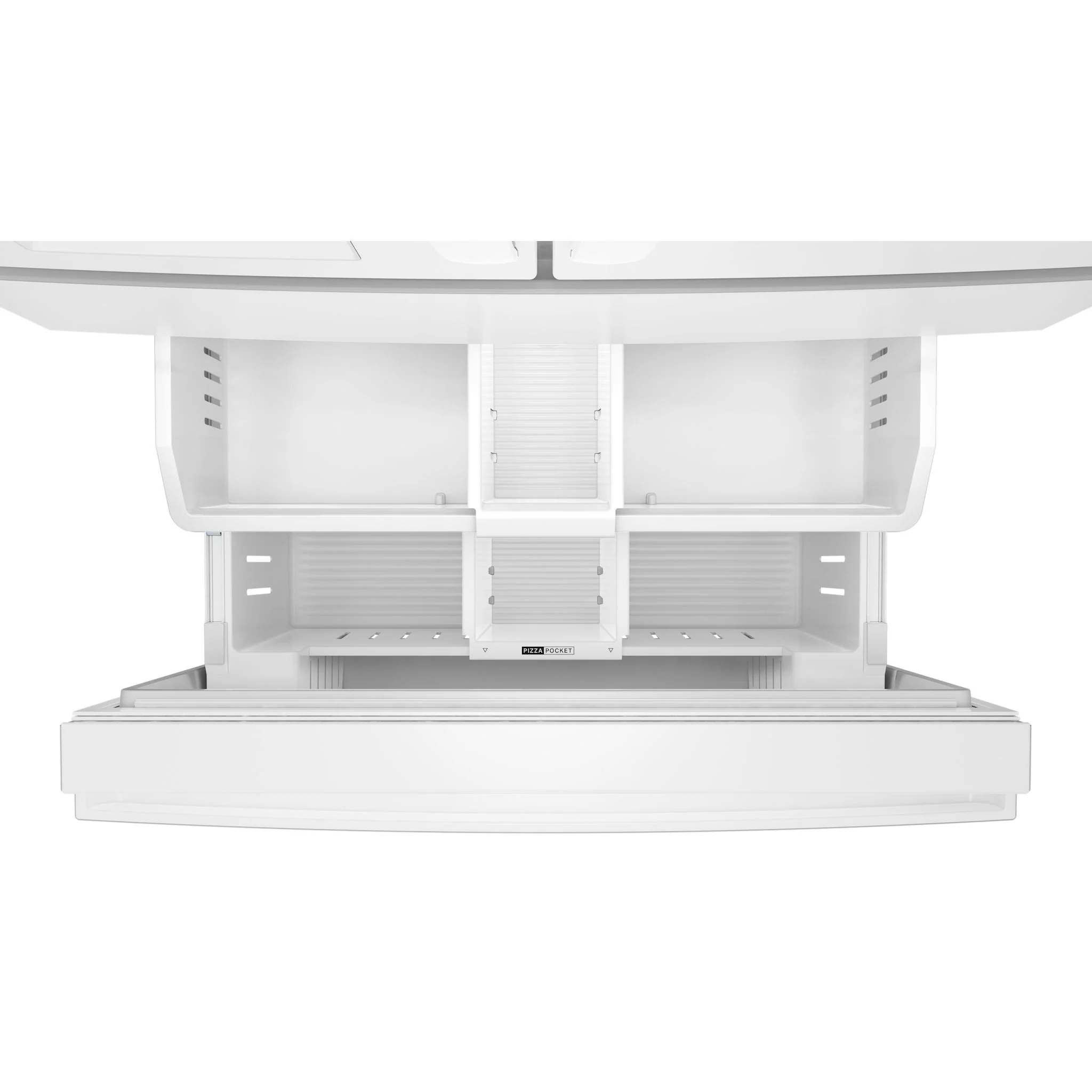 Whirlpool 29 Cu. Ft. Family-Sized Capacity French door refrigerator with Flexible Temperature Drawer - White (WRMF3636SW) - Image 7