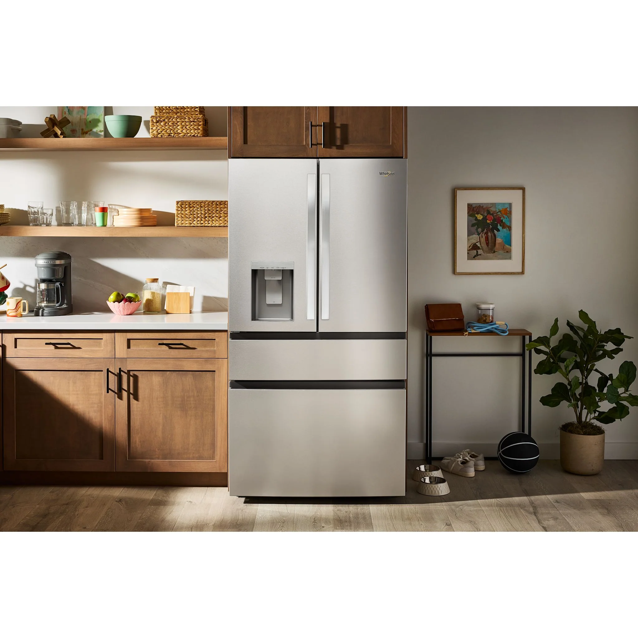 Whirlpool 29 Cu. Ft. French Door Refrigerator with Flexible Temperature Drawer - Fingerprint Resistant Stainless Steel (WRMF3636SZ) - Image 10