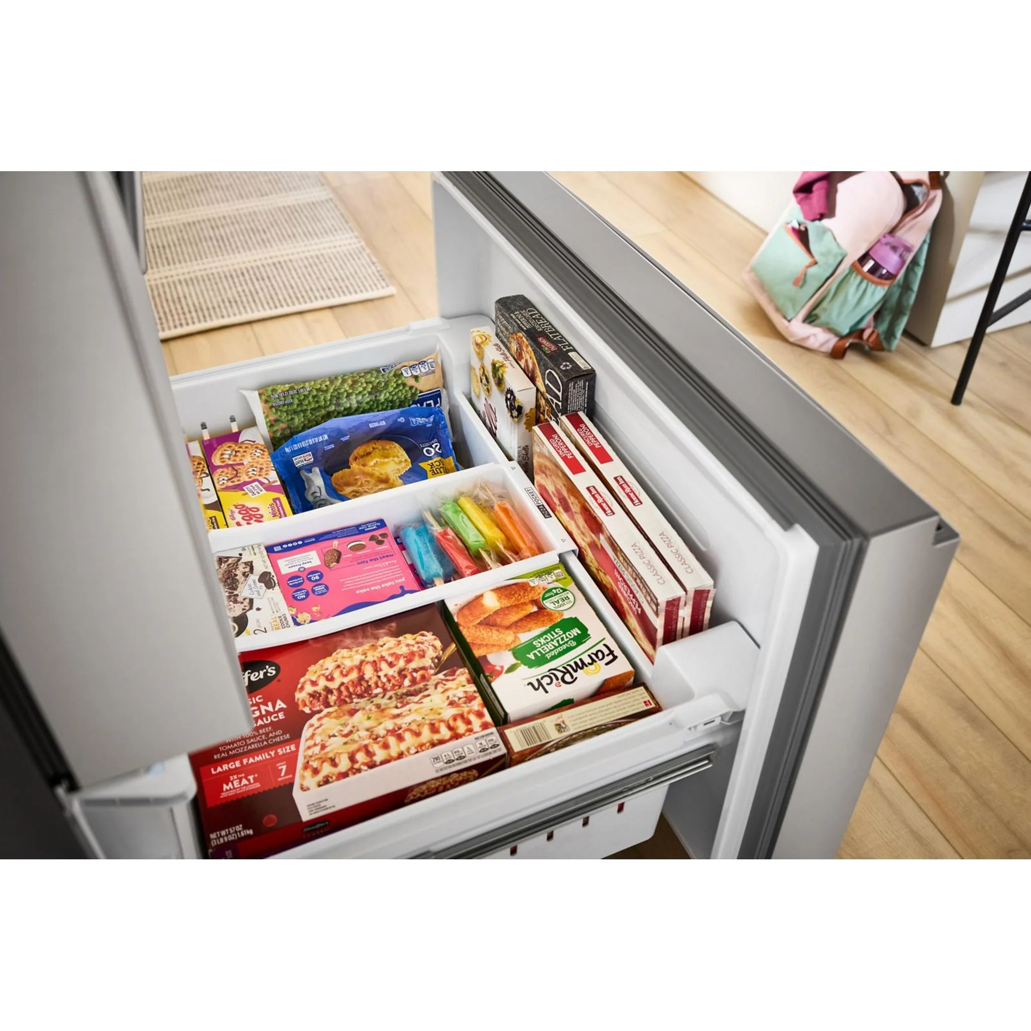 Whirlpool 29 Cu. Ft. French Door Refrigerator with Flexible Temperature Drawer - Fingerprint Resistant Stainless Steel (WRMF3636SZ) - Image 11