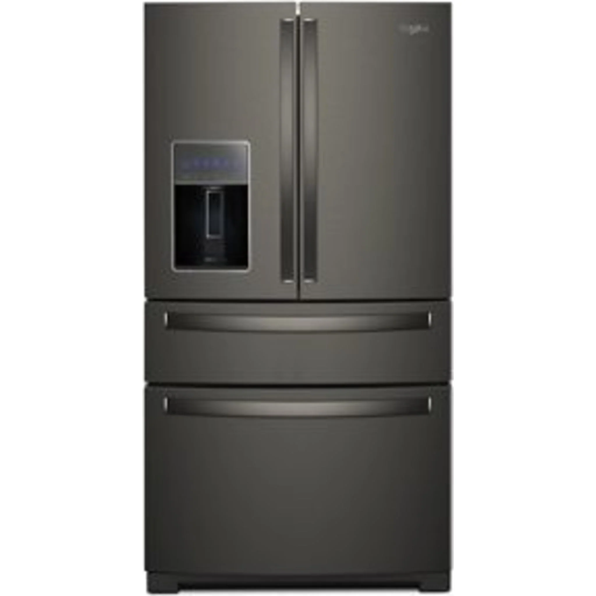 Whirlpool 36-inch Wide 4 Door Refrigerator with Prep and Store Bins - 26 Cu. Ft. -Black Stainless Finish (WRMF7736PV) - Image 3