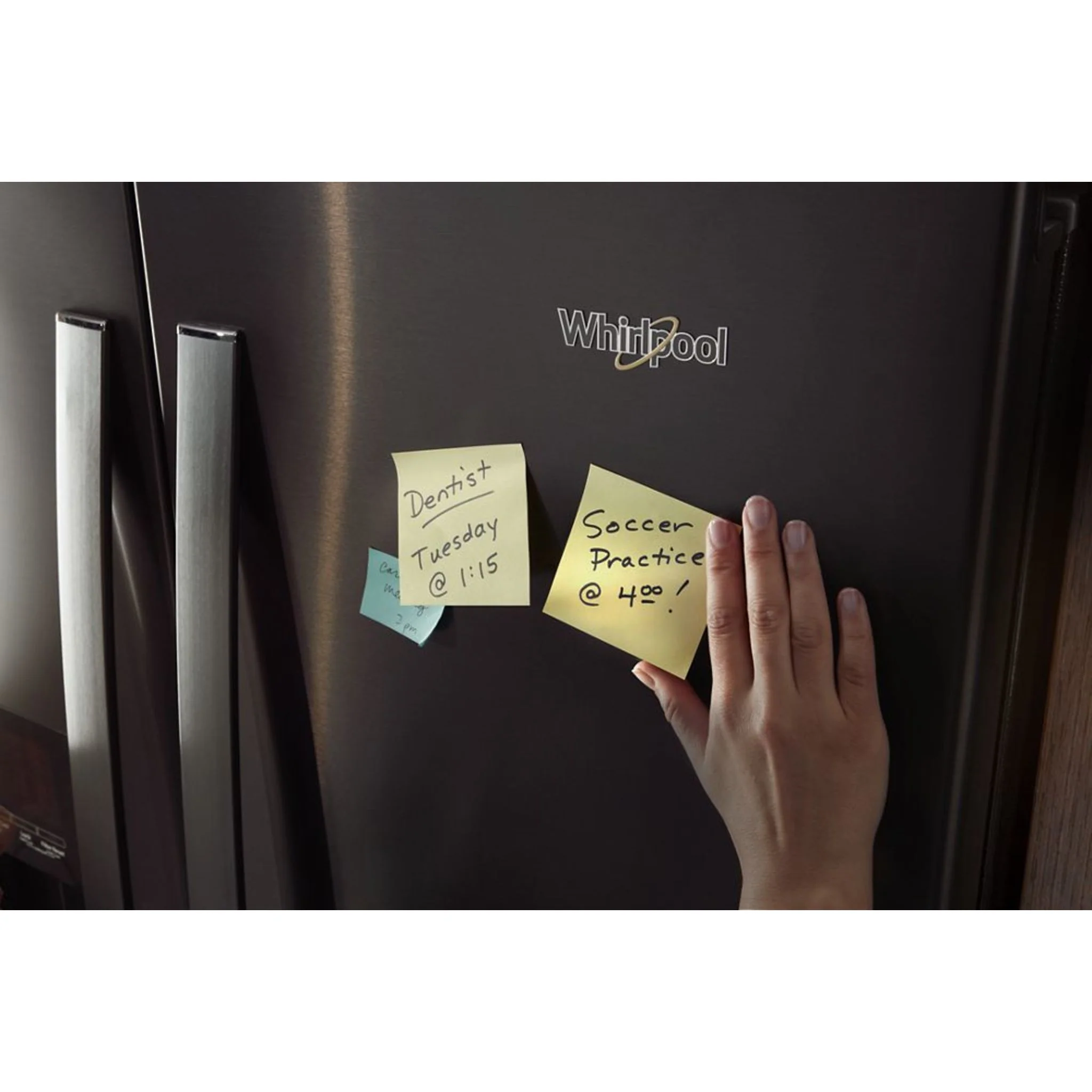 Whirlpool 36-inch Wide 4 Door Refrigerator with Prep and Store Bins - 26 Cu. Ft. -Black Stainless Finish (WRMF7736PV) - Image 4