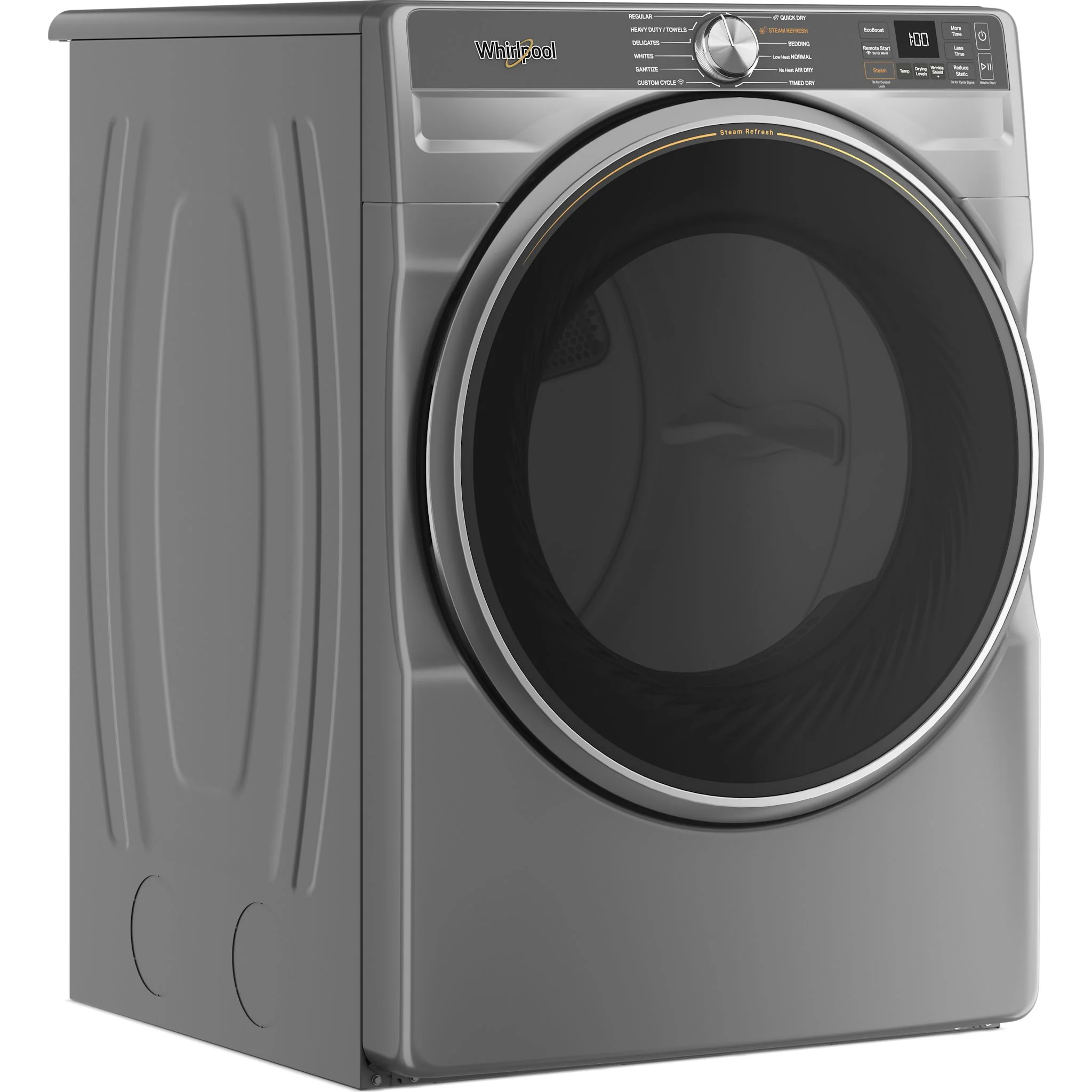 Whirlpool 7.4 cu. ft. Smart Front Load ENERGY STAR Electric Dryer with Steam Capabilities -Radiant Silver (YWED6720RR) - Image 2