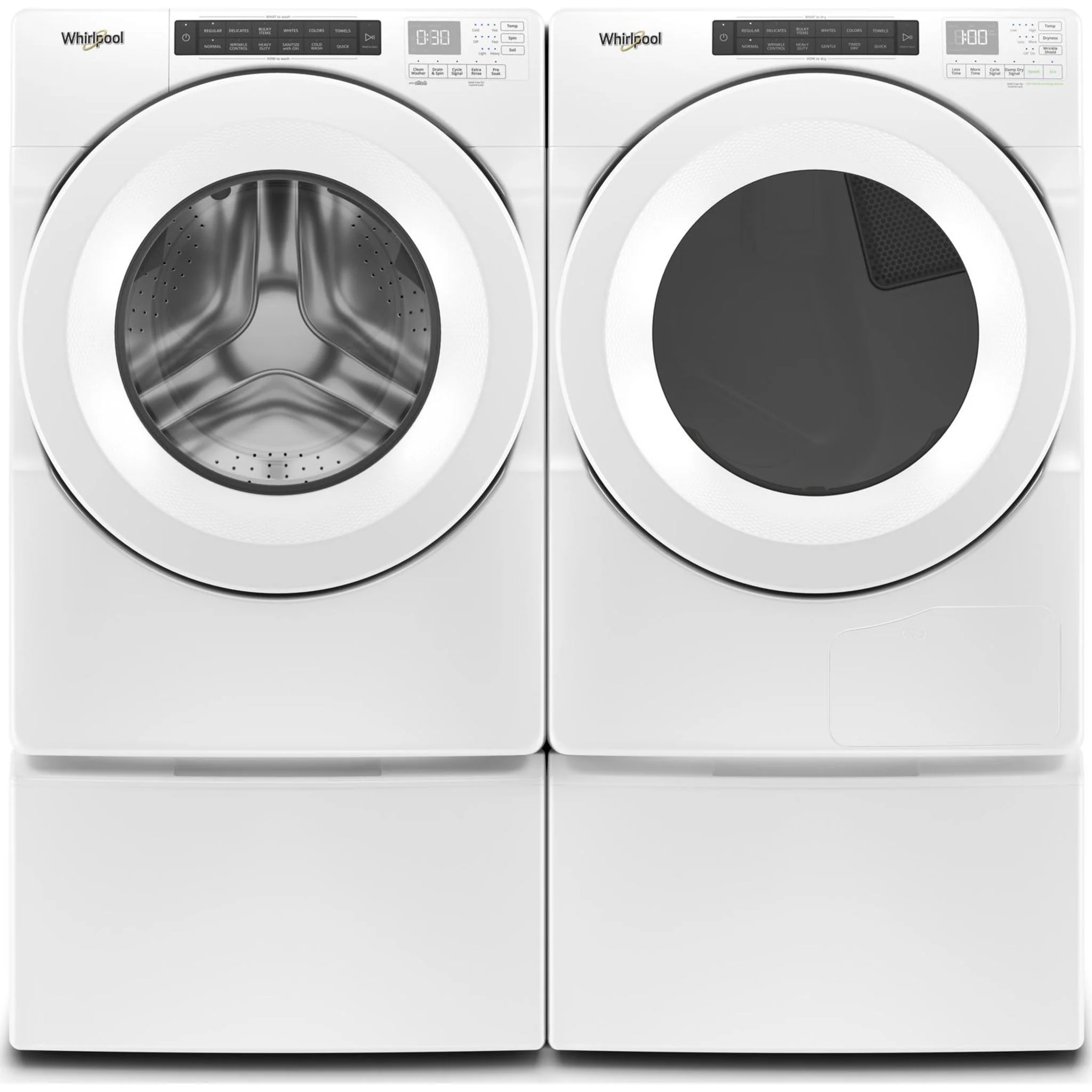 Whirlpool 5.0 cu.ft I.E.C. Closet-Depth Front Load Washer with Intuitive Controls -White (WFW560CHW) - Image 3