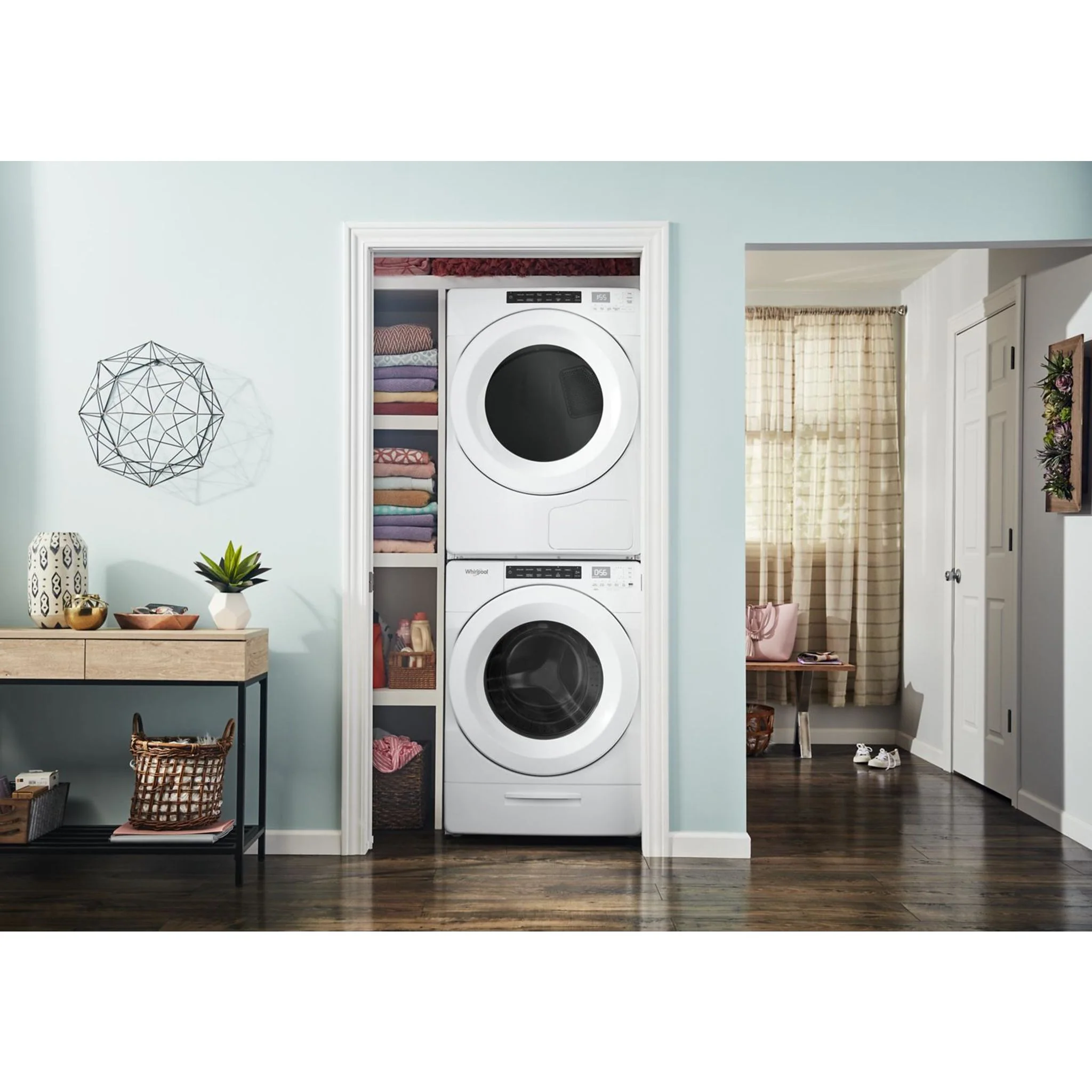 Whirlpool 5.0 cu.ft I.E.C. Closet-Depth Front Load Washer with Intuitive Controls -White (WFW560CHW) - Image 8