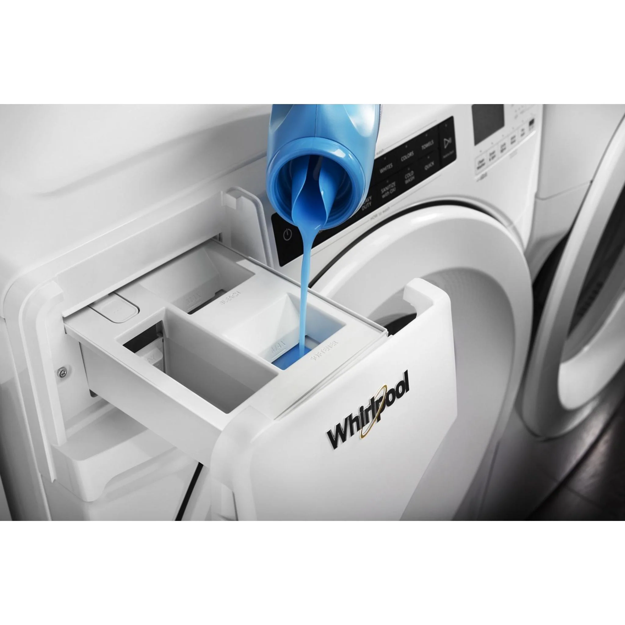 Whirlpool 5.0 cu.ft I.E.C. Closet-Depth Front Load Washer with Intuitive Controls -White (WFW560CHW) - Image 9