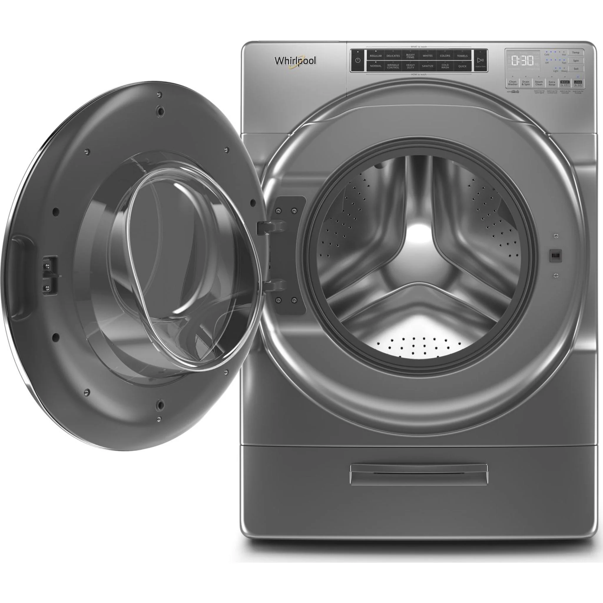 Whirlpool 5.8 cu. ft. I.E.C. Front Load Washer with Load & GoXL Dispenser -Chrome Shadow (WFW8620HC) - Image 14