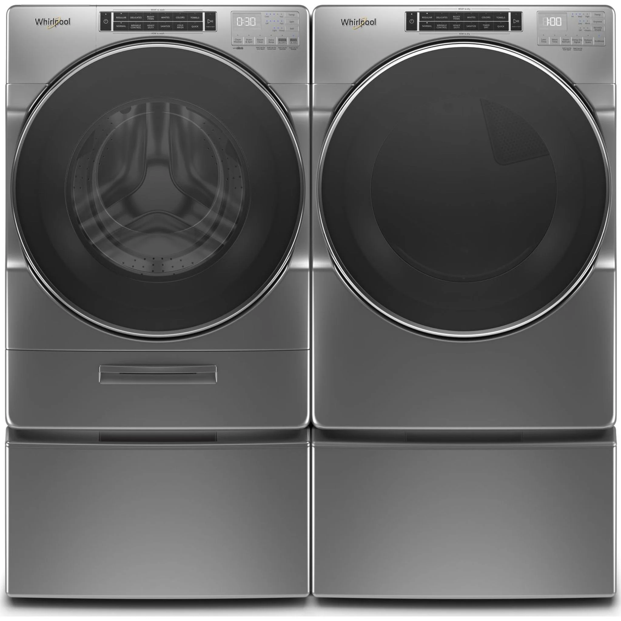 Whirlpool 5.8 cu. ft. I.E.C. Front Load Washer with Load & GoXL Dispenser -Chrome Shadow (WFW8620HC) - Image 16