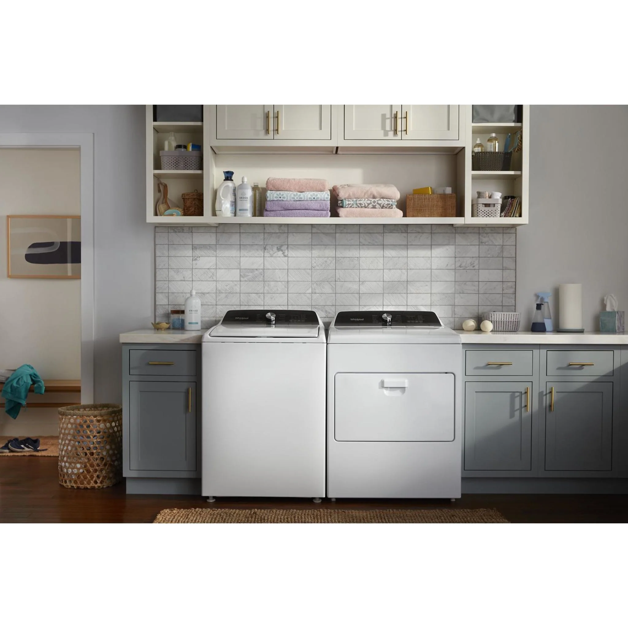Whirlpool 7.0 Cu. Ft. Top Load Gas Moisture Sensing Dryer -White (WGD5010LW) - Image 13