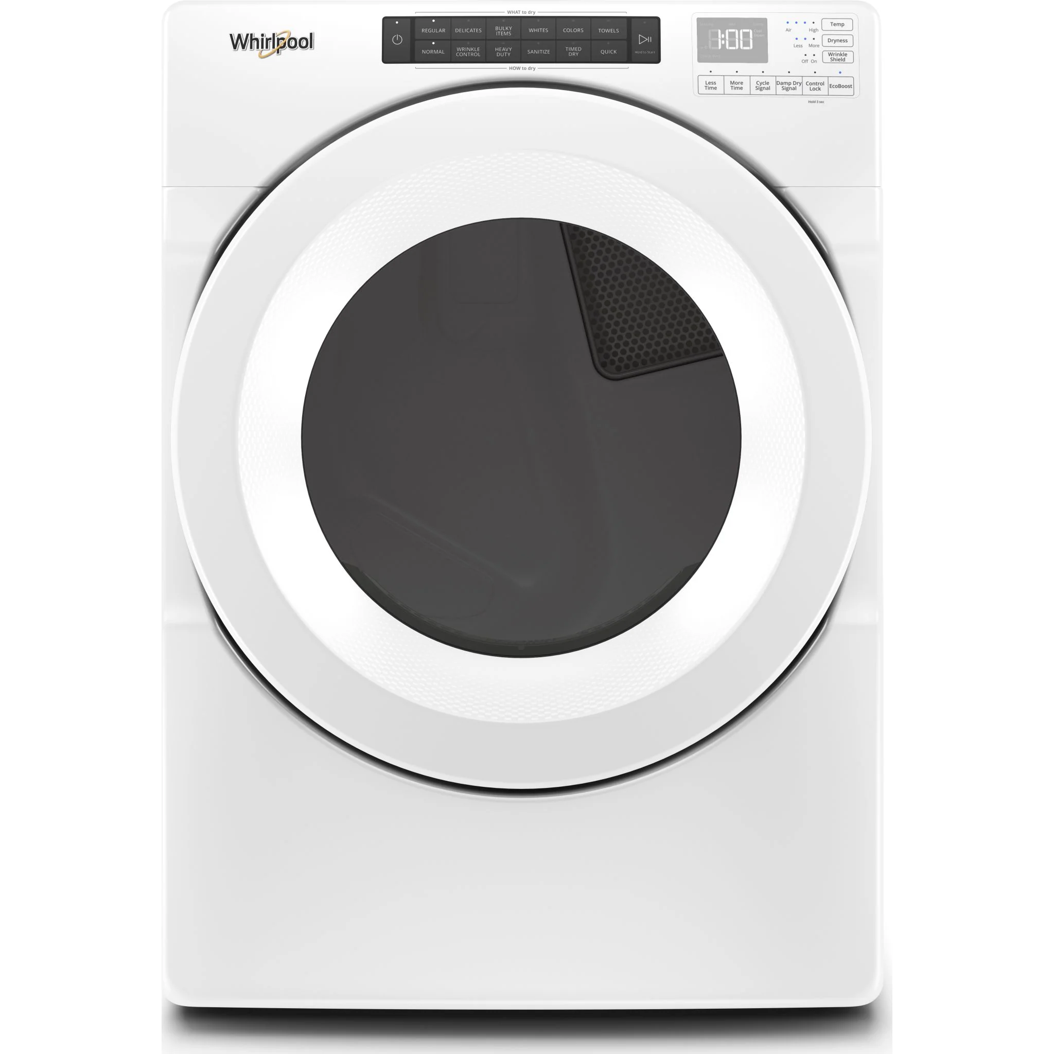 Whirlpool 7.4 cu.ft Front Load Long Vent Gas Dryer with Intuitive Controls -White (WGD560LHW) - Image 10
