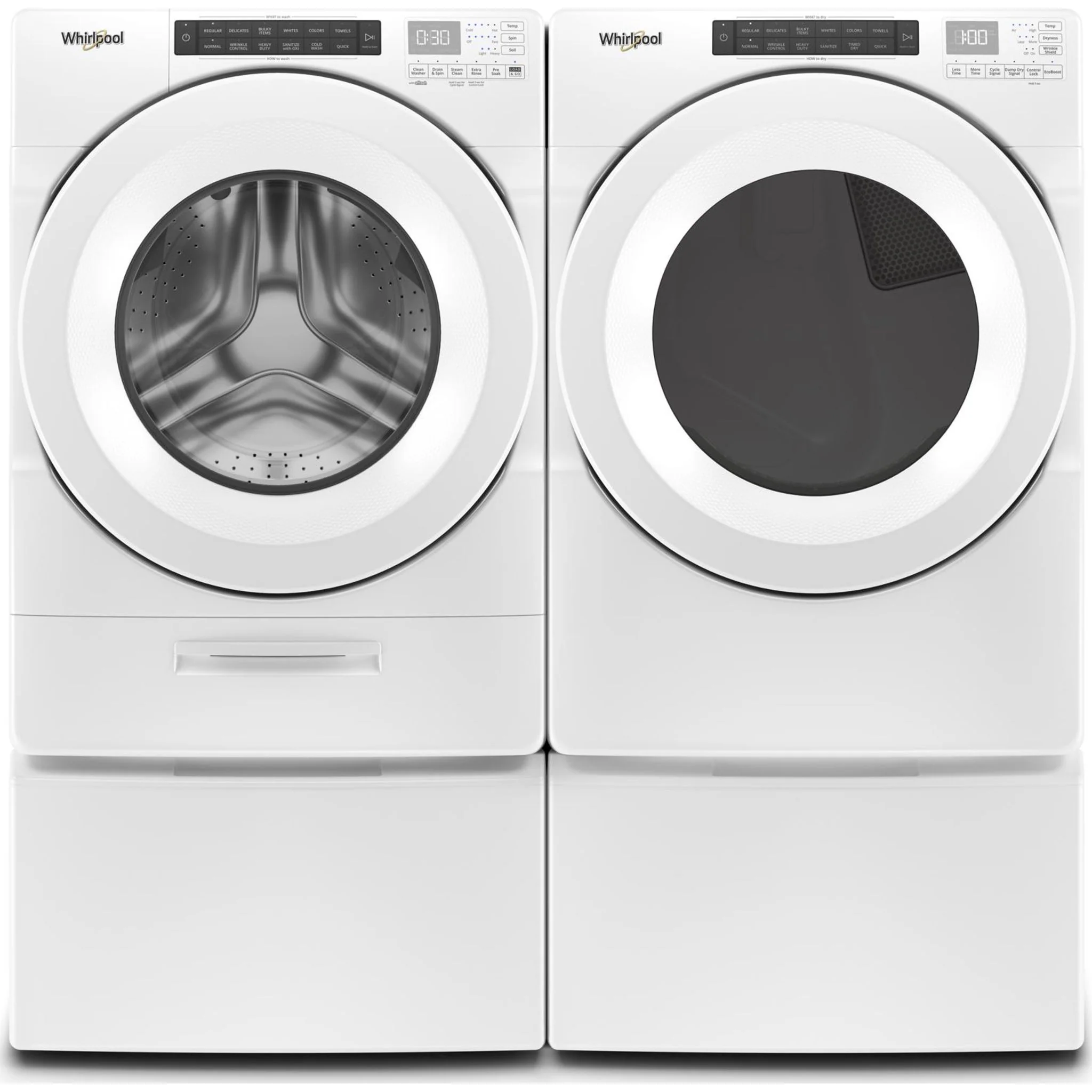 Whirlpool 7.4 cu.ft Front Load Long Vent Gas Dryer with Intuitive Controls -White (WGD560LHW) - Image 15