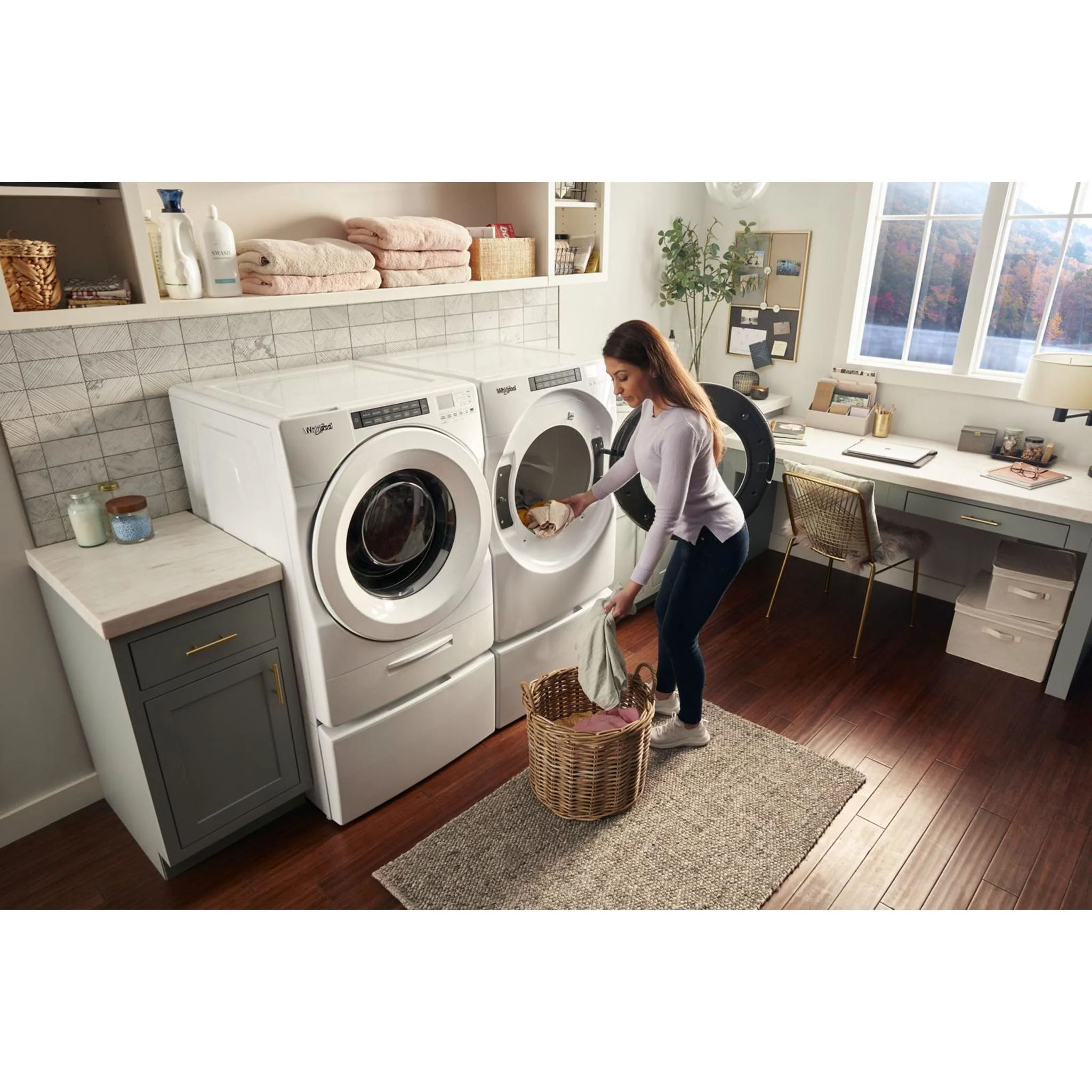 Whirlpool 7.4 cu. ft. Front Load Gas Dryer with Intuitive Touch Controls -White (WGD5620HW) - Image 15