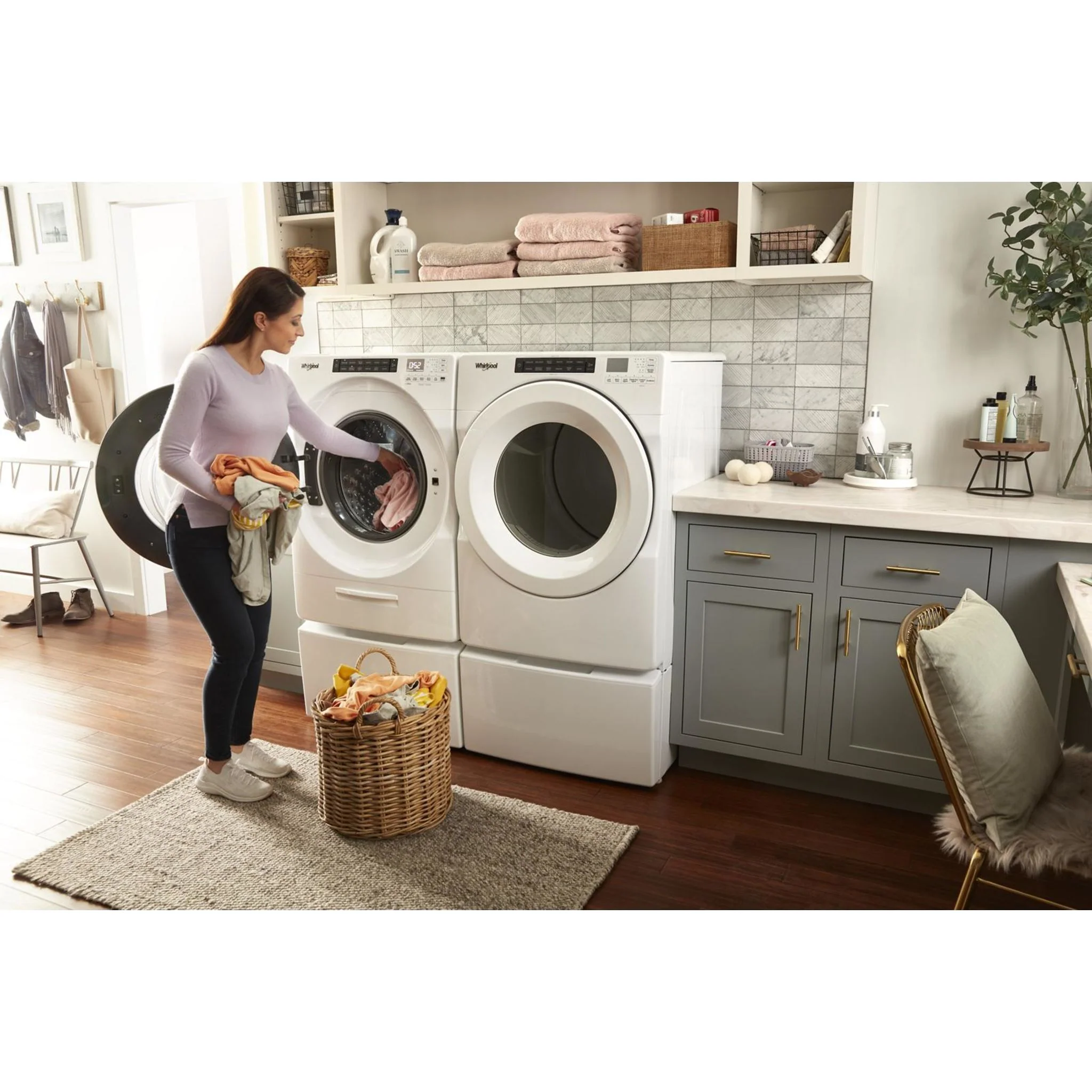 Whirlpool 7.4 cu. ft. Front Load Gas Dryer with Intuitive Touch Controls -White (WGD5620HW) - Image 25