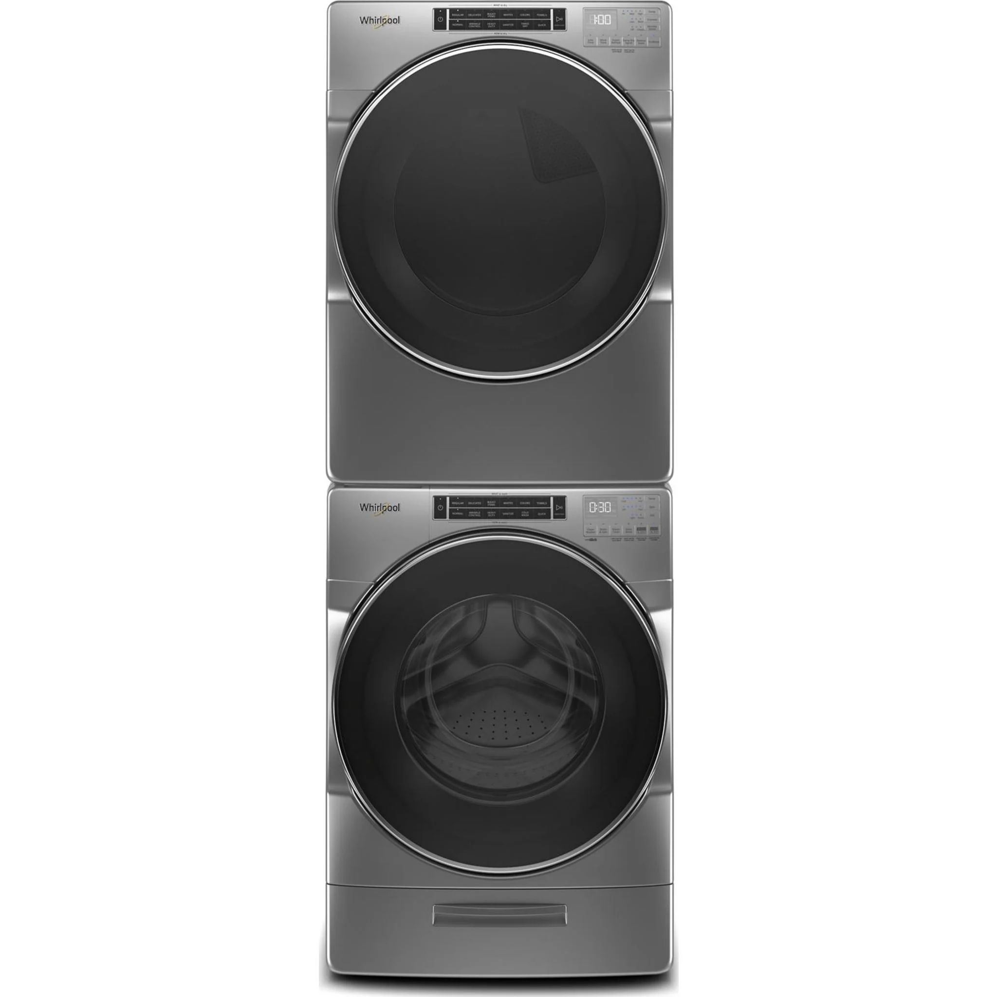 Whirlpool 7.4 cu. ft. Front Load Gas Dryer with Steam Cycles -Chrome Shadow (WGD8620HC) - Image 13