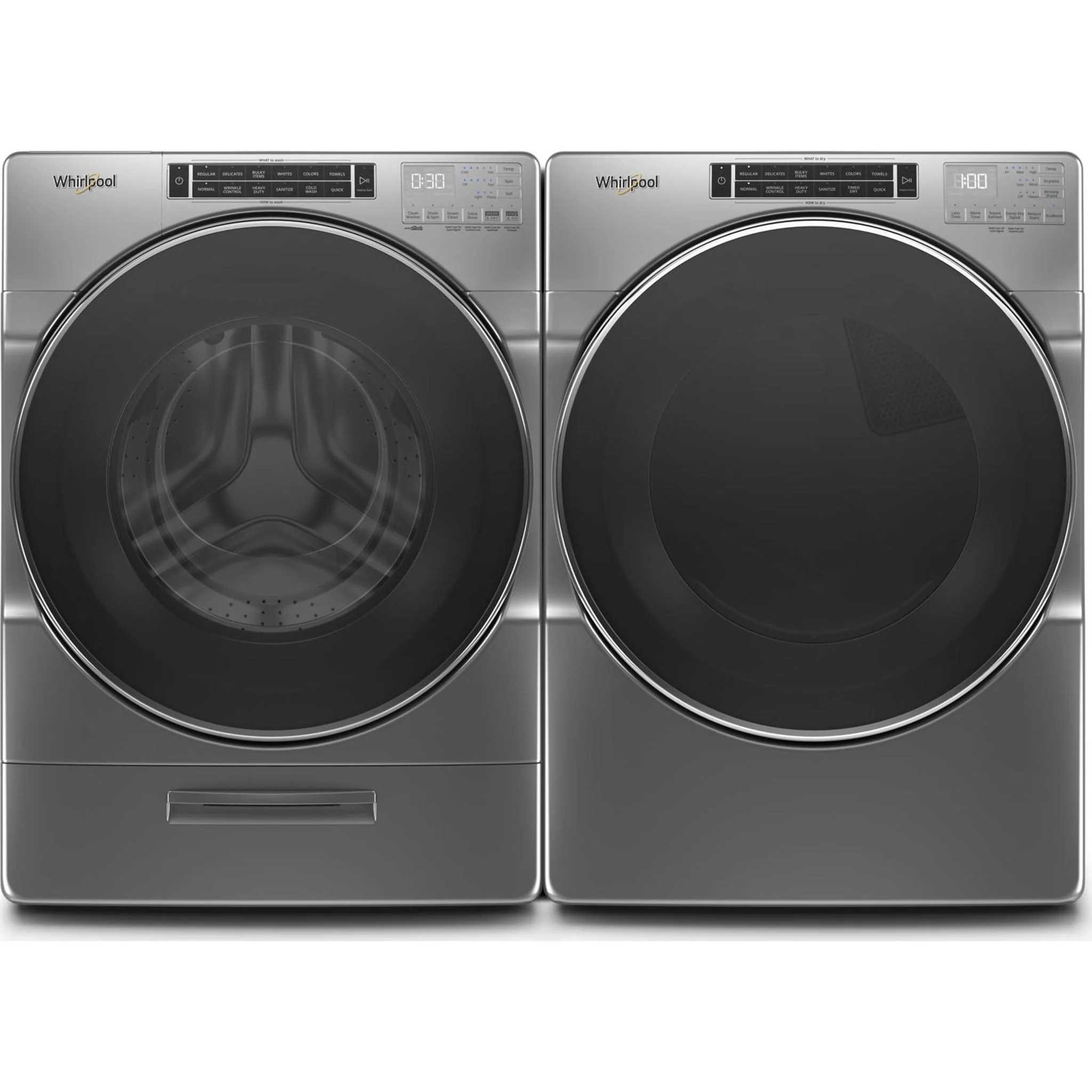 Whirlpool 7.4 cu. ft. Front Load Gas Dryer with Steam Cycles -Chrome Shadow (WGD8620HC) - Image 22