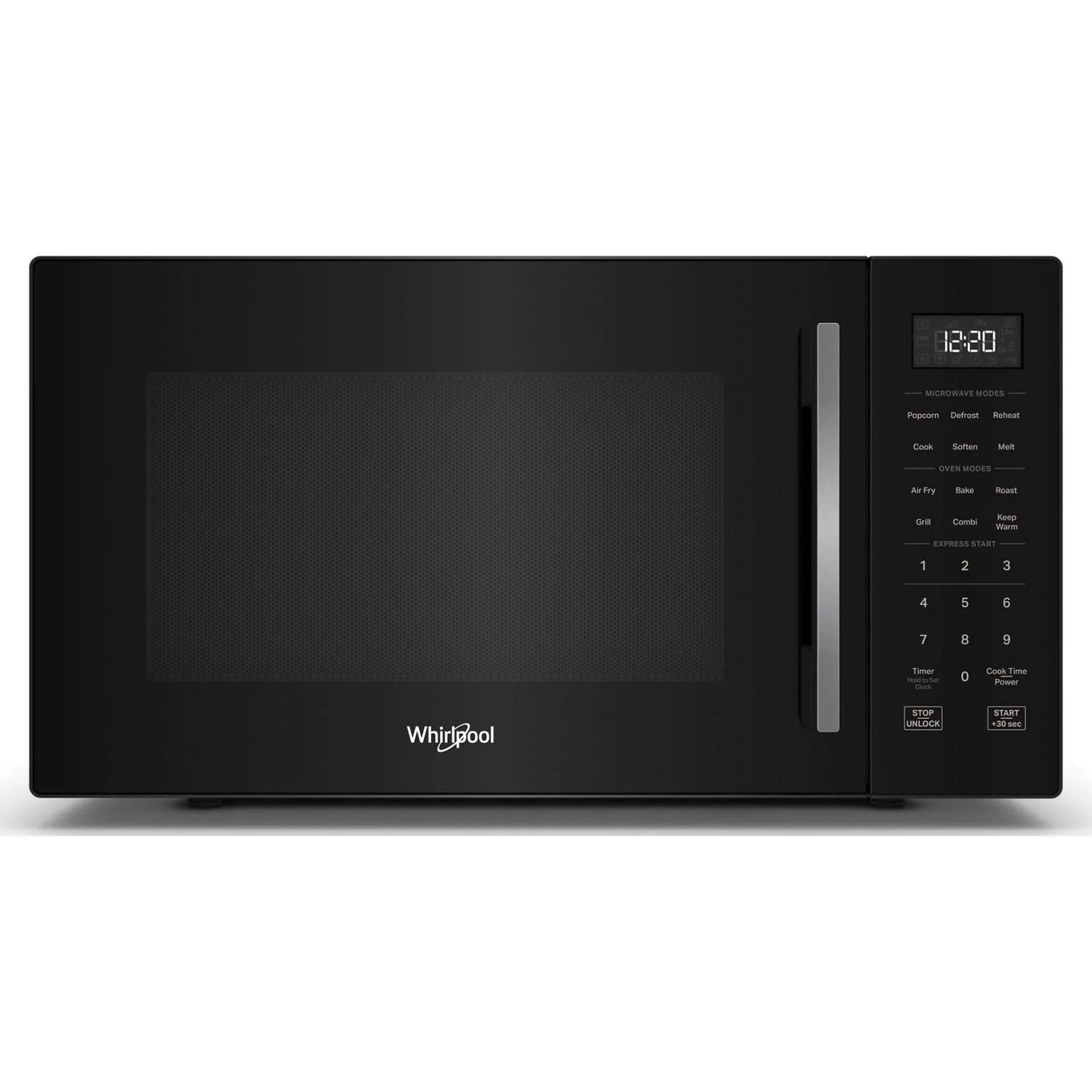 Whirlpool 1.0 cu. ft. Black All-In-One Multifunctional Countertop Microwave With Air Fry - 900 watt -Black (WMCS5522RB)