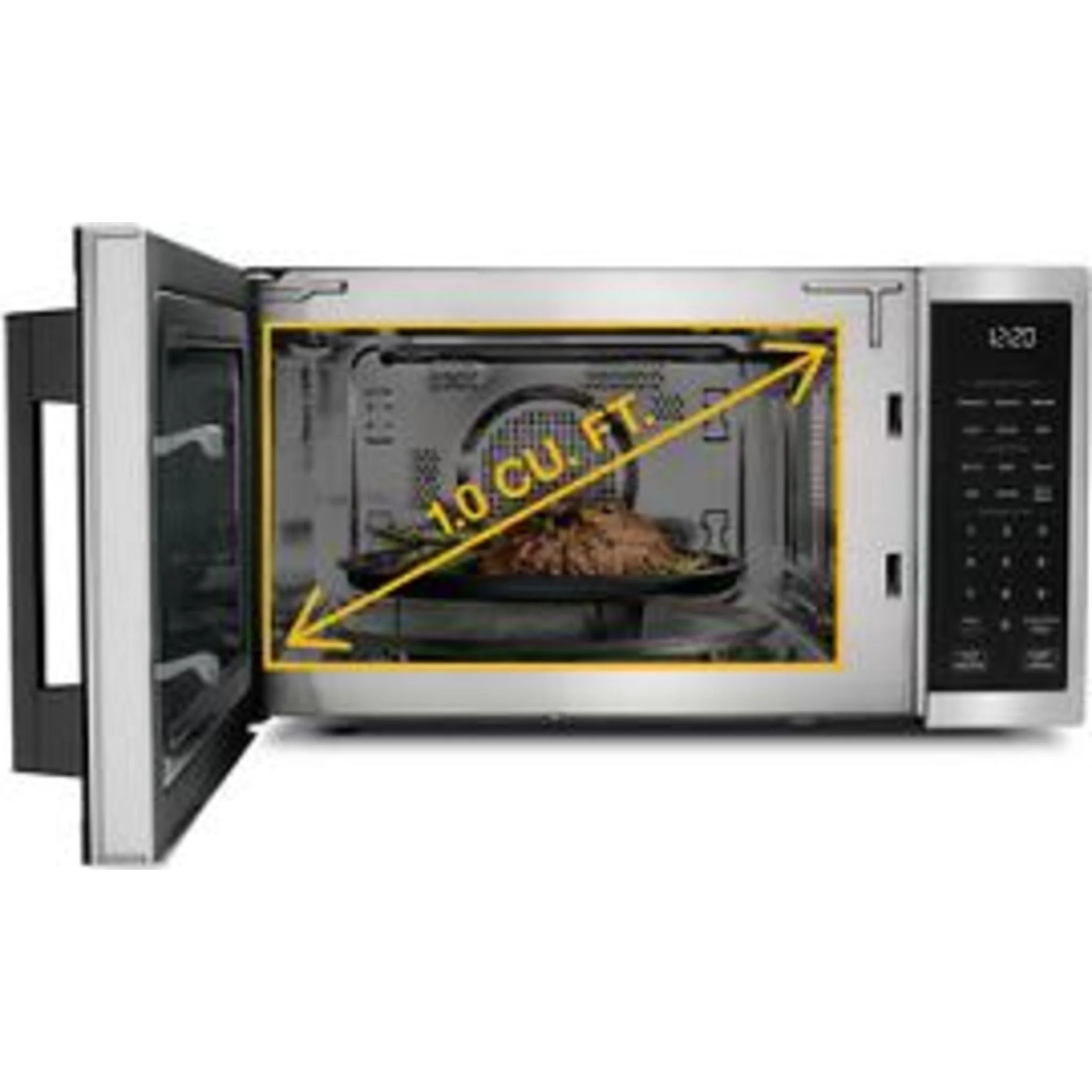 Whirlpool 1.0 cu. ft. Stainless Steel All-In-One Multifunctional Countertop Microwave With Air Fry - 900 watt -Stainless Steel (WMCS5522RS) - Image 5