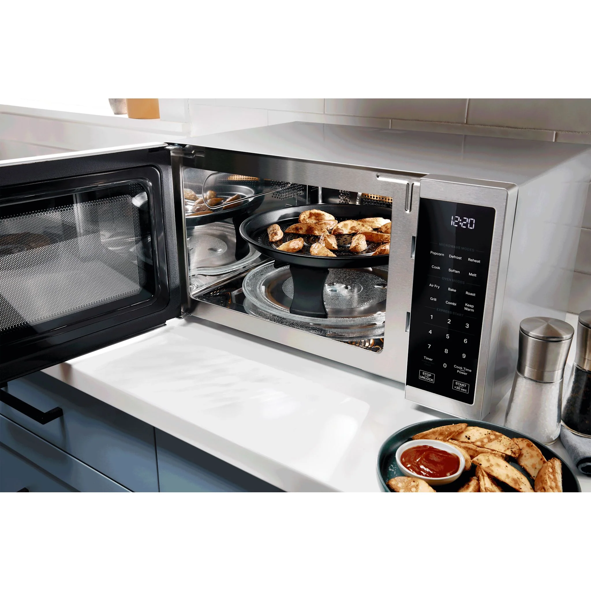 Whirlpool 1.0 cu. ft. Stainless Steel All-In-One Multifunctional Countertop Microwave With Air Fry - 900 watt -Stainless Steel (WMCS5522RS) - Image 6
