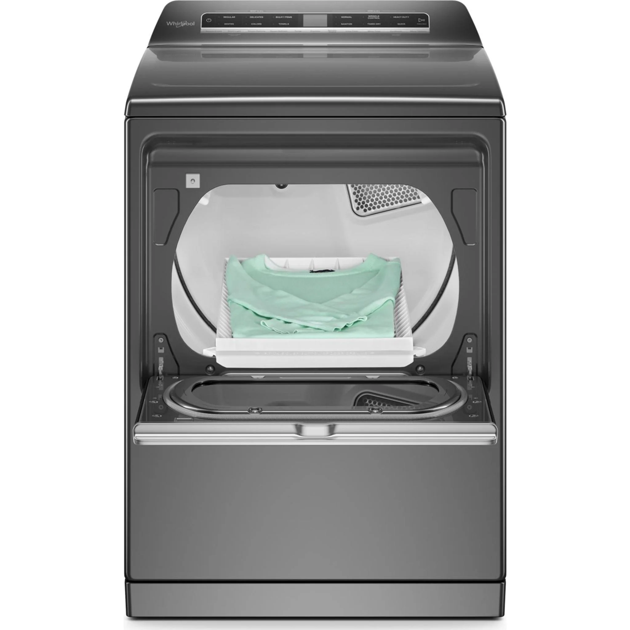 Whirlpool 7.4 cu. ft. Top Load Gas Dryer with Advanced Moisture Sensing -Chrome Shadow (WGD8127LC) - Image 30