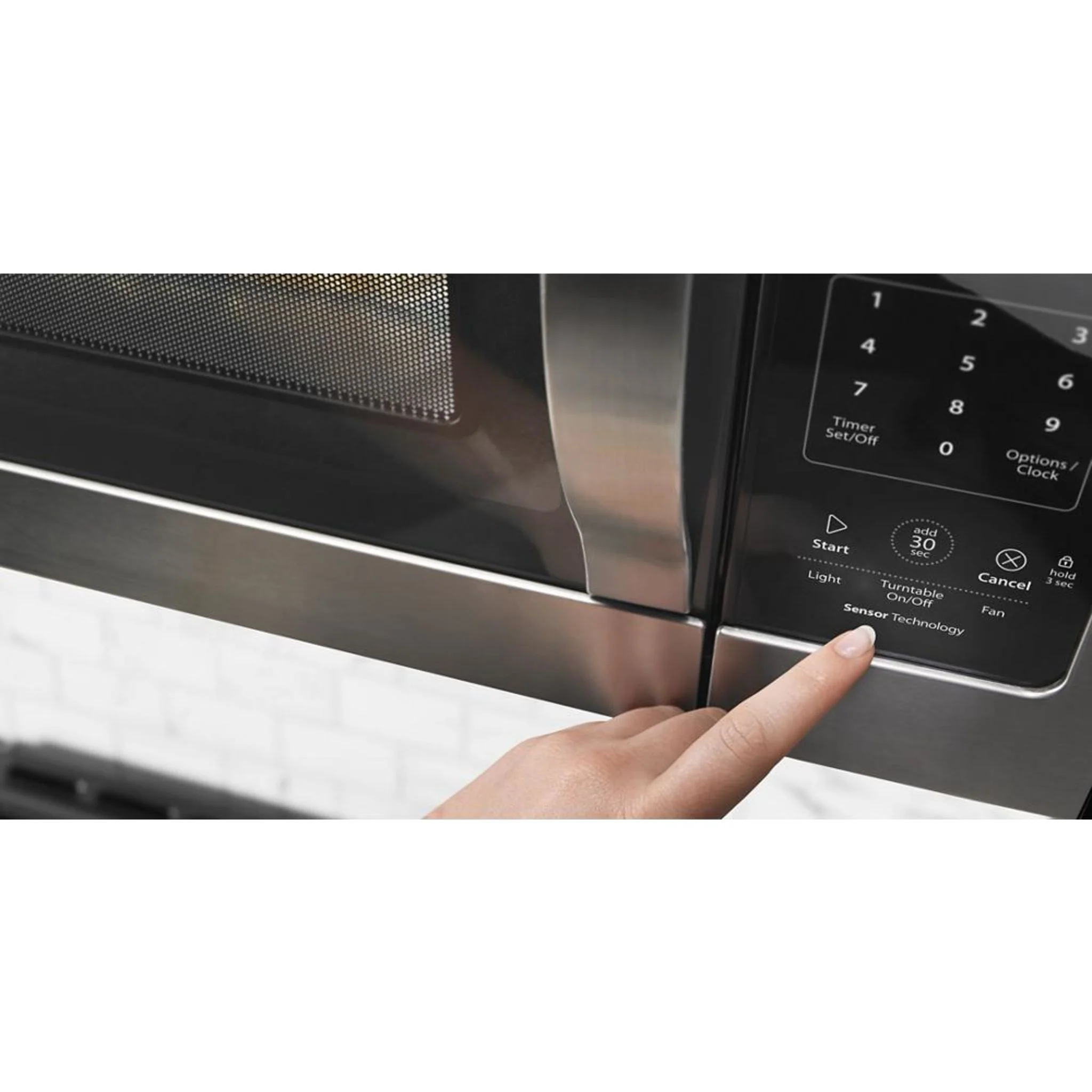 Whirlpool 1.1 cu. ft. Low Profile Microwave Hood Combination -Black (YWML55011HB) - Image 4