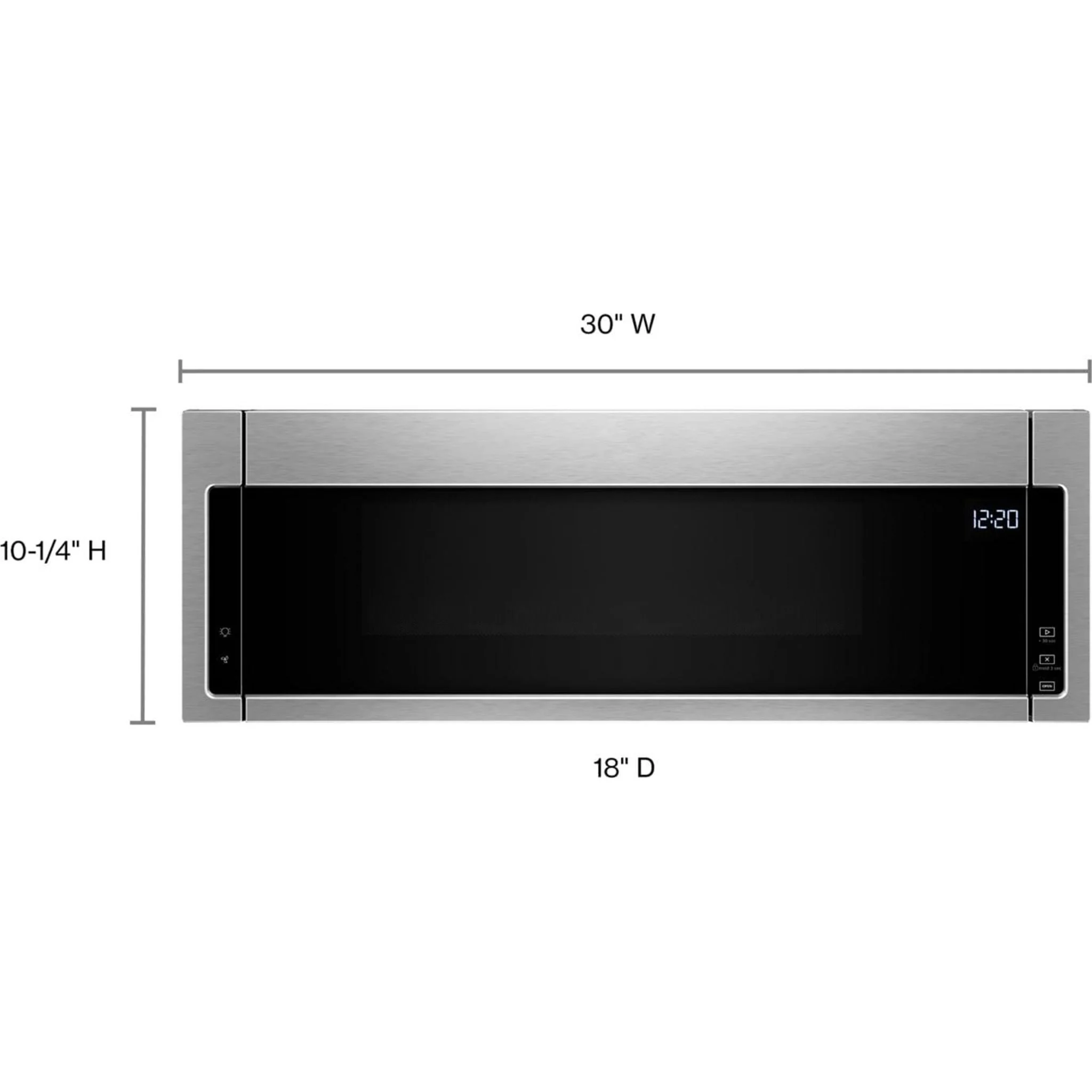 Whirlpool 1.1 cu. ft. Low Profile Microwave Hood Combination -Stainless Steel (YWML55011HS) - Image 2