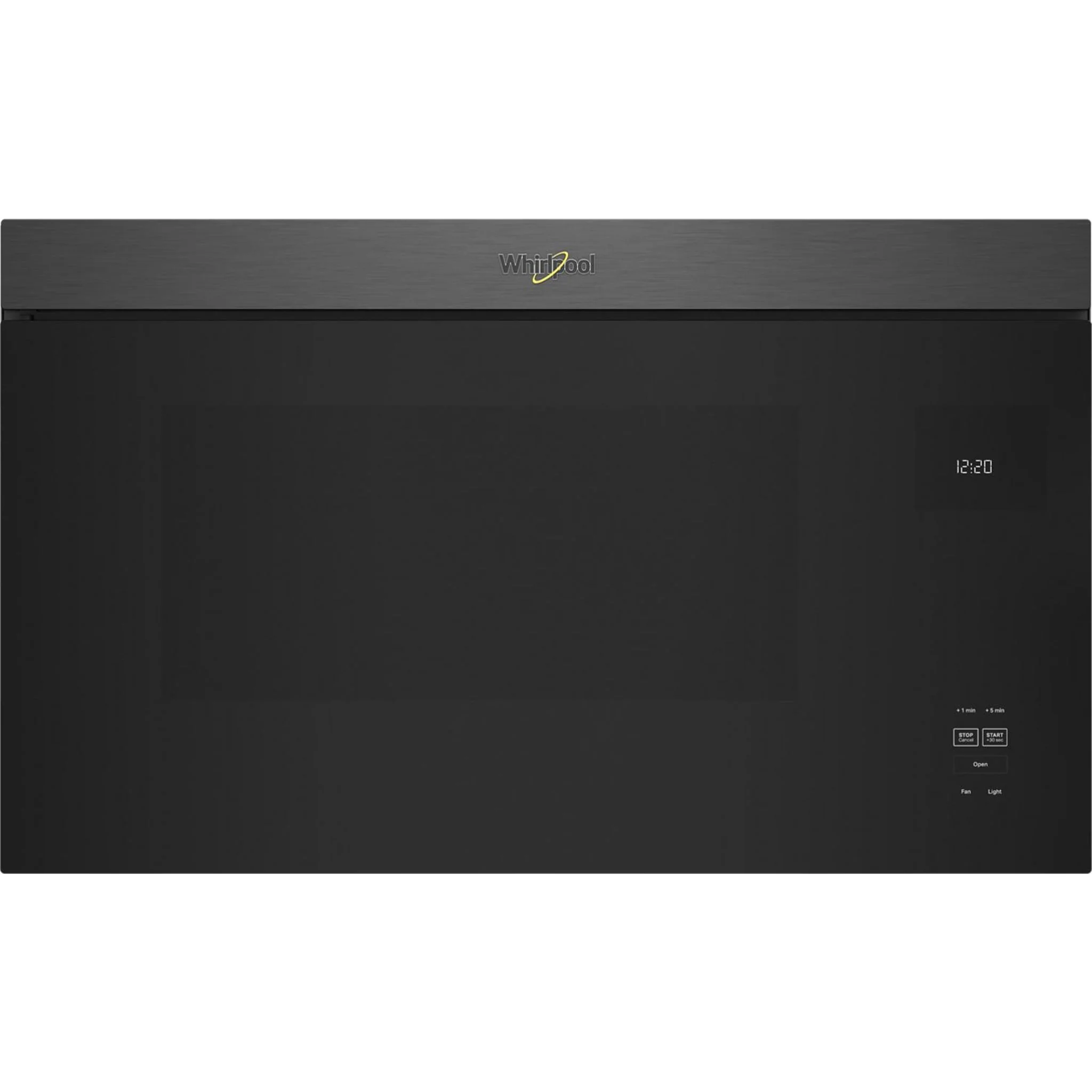 Whirlpool Flush Mount Over-the-Range Microwave with Turntable-Free Design -Black Stainless (YWMMF5930PV)