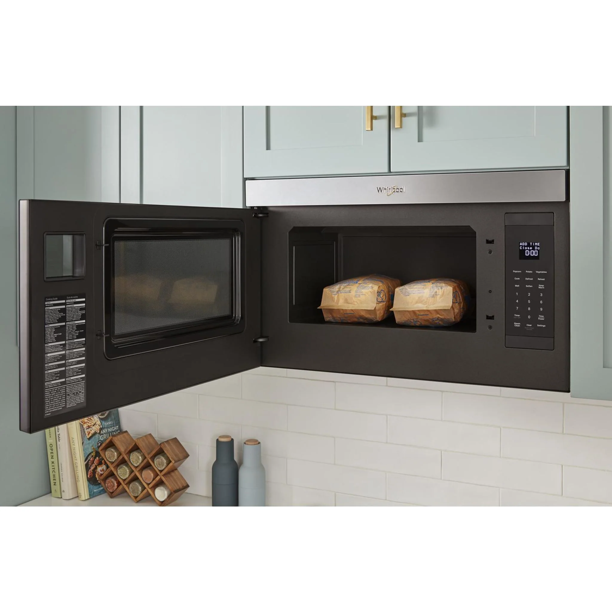 Whirlpool Flush Mount Over-the-Range Microwave with Turntable-Free Design -Black Stainless (YWMMF5930PV) - Image 31