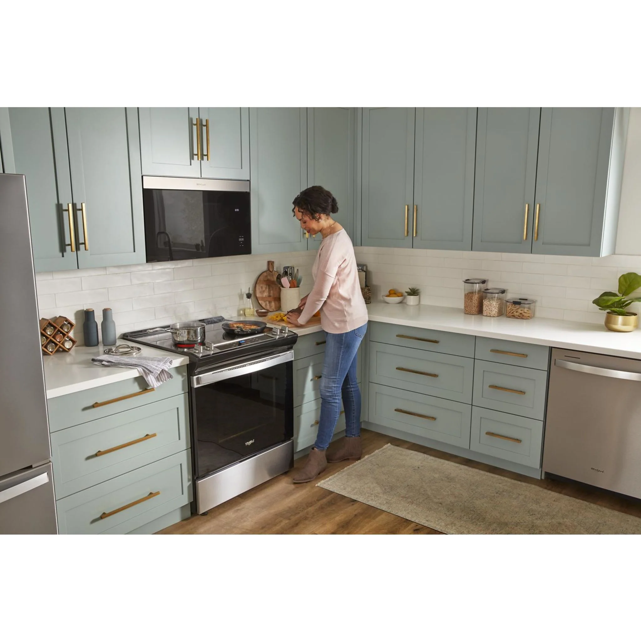 Whirlpool Flush Mount Over-the-Range Microwave with Turntable-Free Design -White (YWMMF5930PW) - Image 26