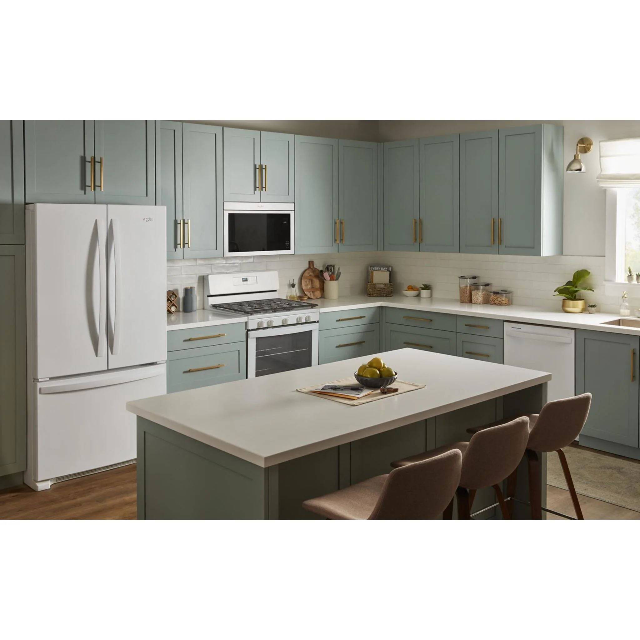 Whirlpool Flush Mount Over-the-Range Microwave with Turntable-Free Design -White (YWMMF5930PW) - Image 30