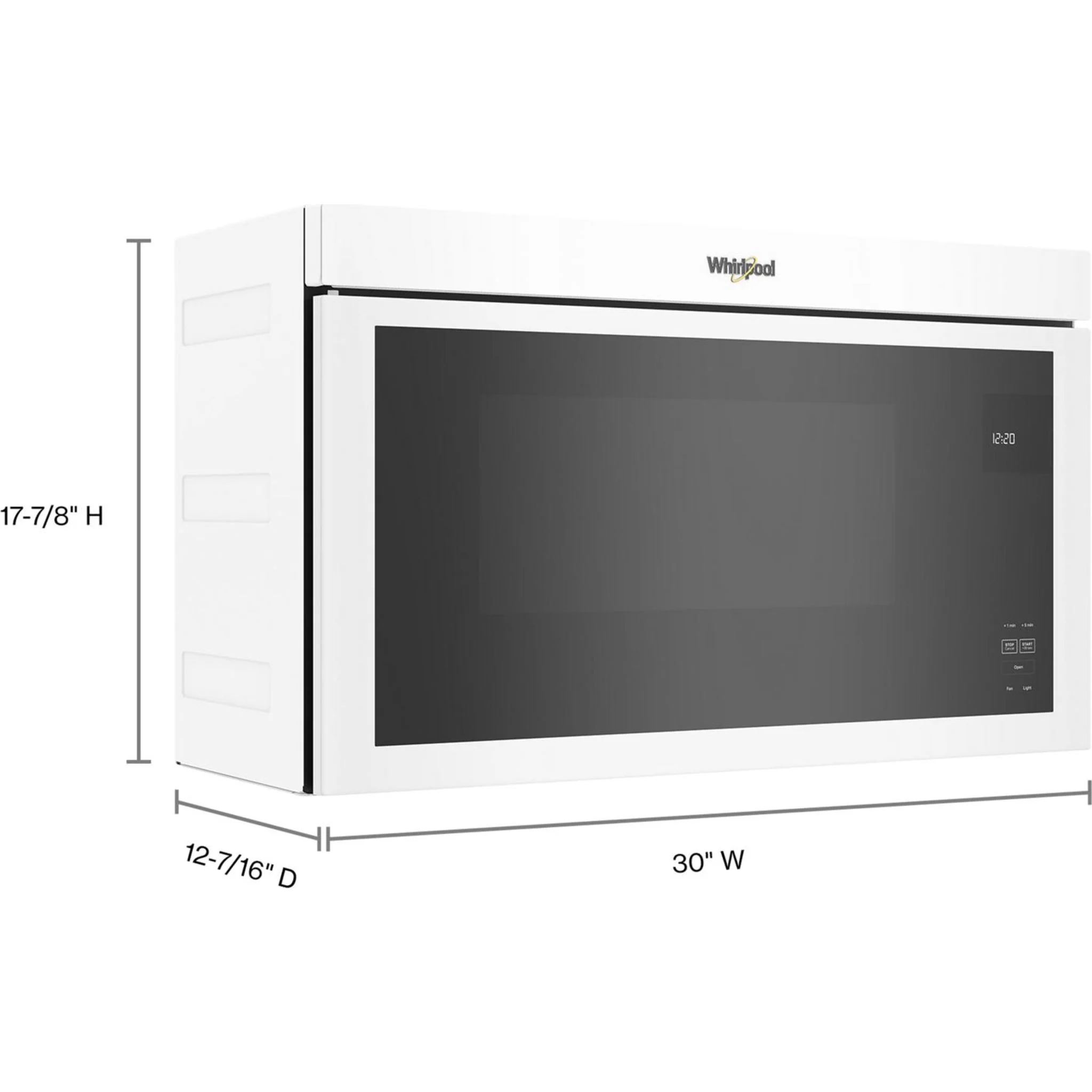 Whirlpool Flush Mount Over-the-Range Microwave with Turntable-Free Design -White (YWMMF5930PW) - Image 33