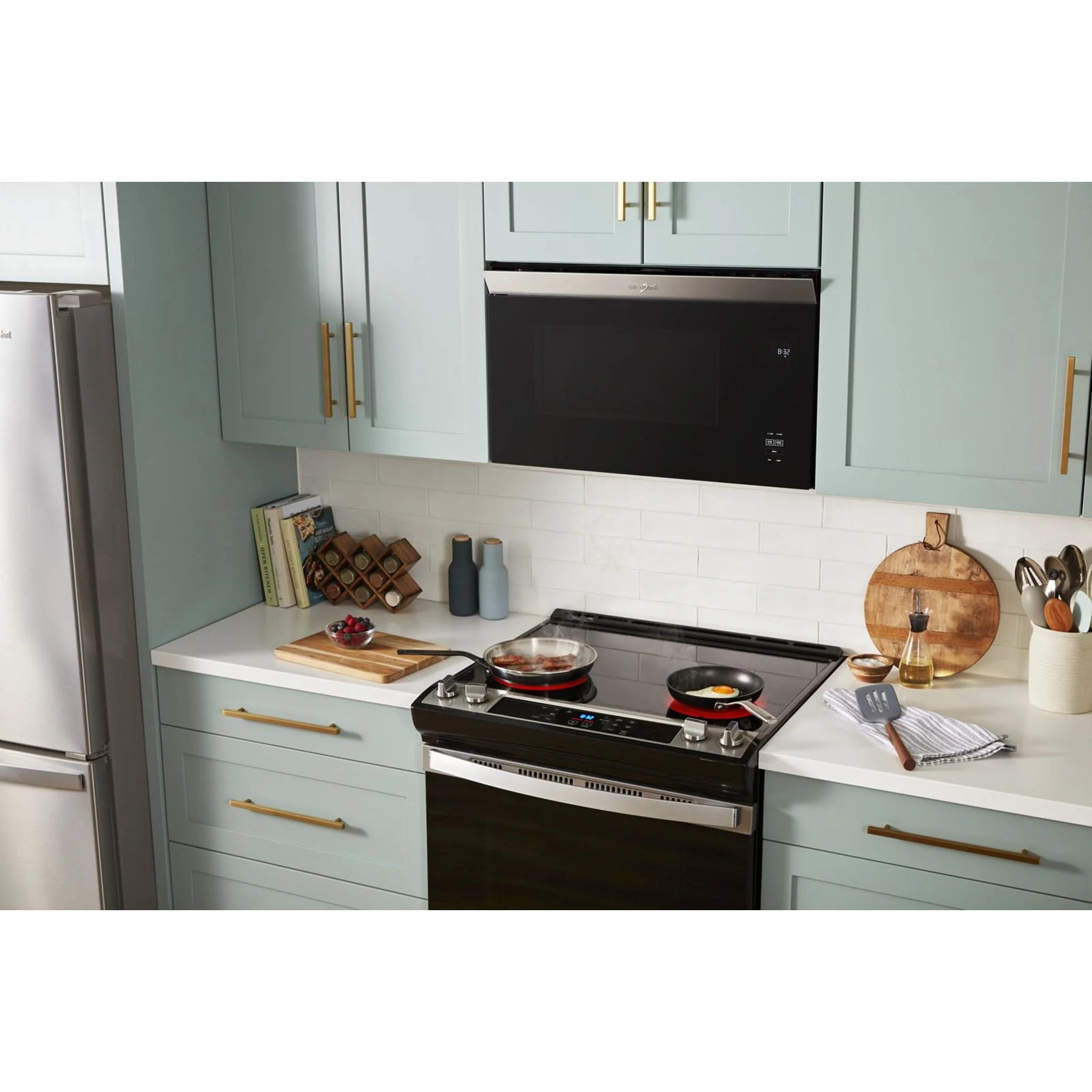 Whirlpool Flush Mount Over-the-Range Microwave with Turntable-Free Design -Fingerprint Resistant Stainless Steel (YWMMF5930PZ) - Image 4