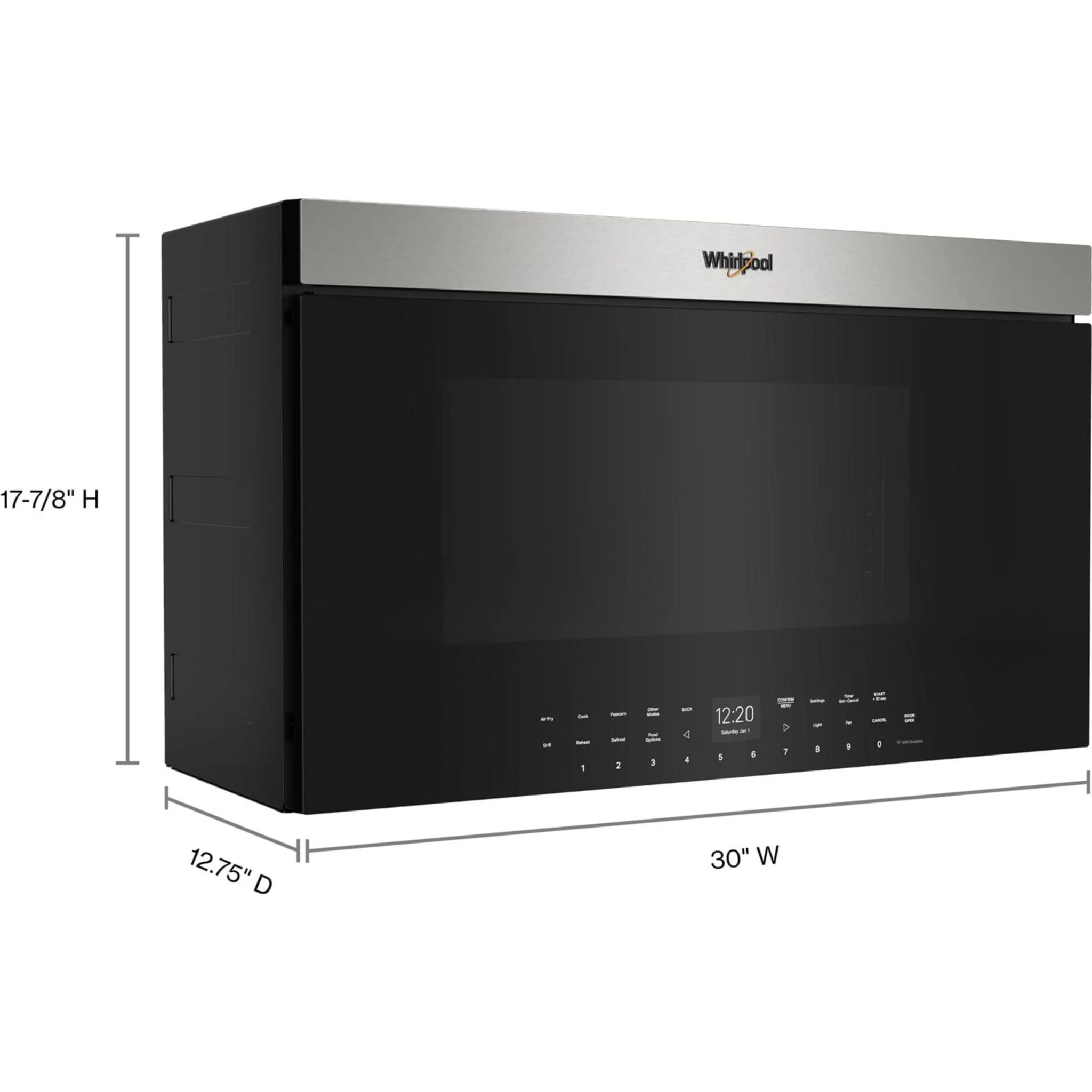 Whirlpool Air Fry Over- the-Range Microwave Oven with Flush Built-in Design -Fingerprint Resistant Stainless Steel (YWMMF7330RZ) - Image 31