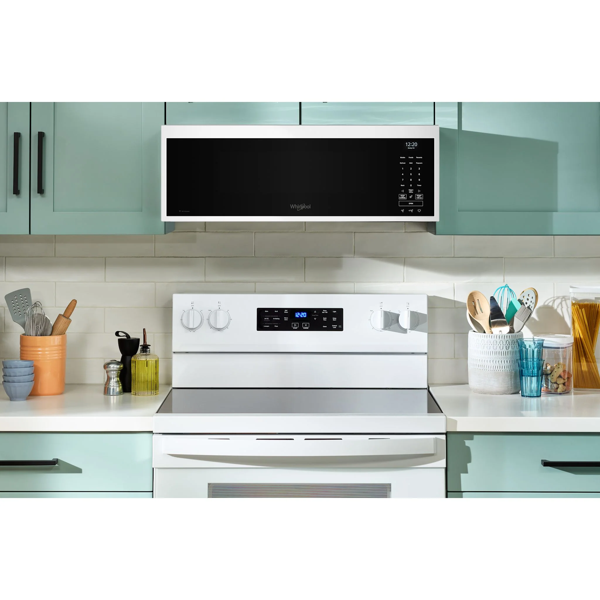Whirlpool 1.1 cu. ft. Smart Low Profile Microwave Hood Combination with 450 CRM 4-Speed Venting -White (YWMML5530RW) - Image 6