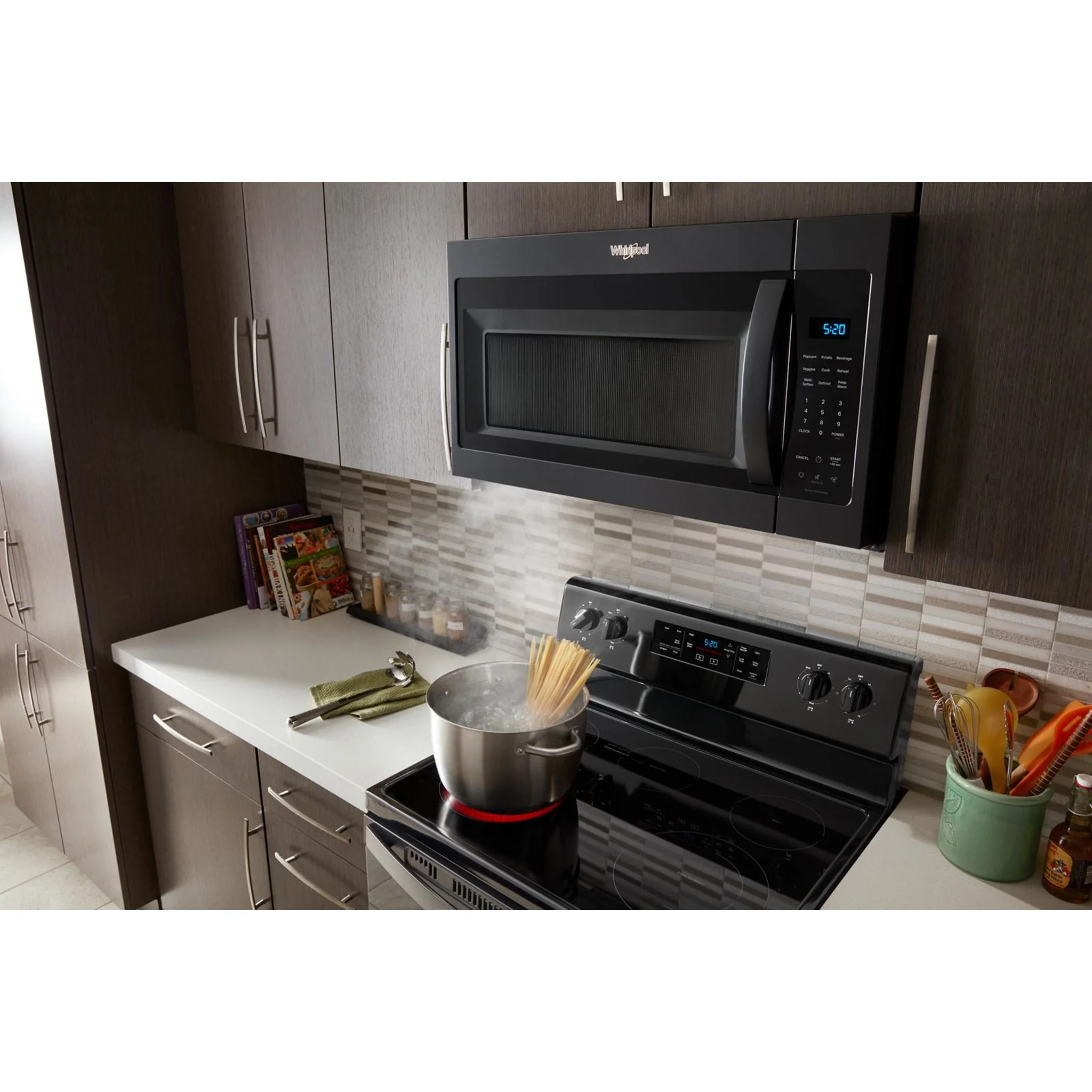 Whirlpool 1.9 cu ft. Over the Range Microwave with Sensor Cooking Technology - 900 Watts - Black (YWMMS3230SB) - Image 17
