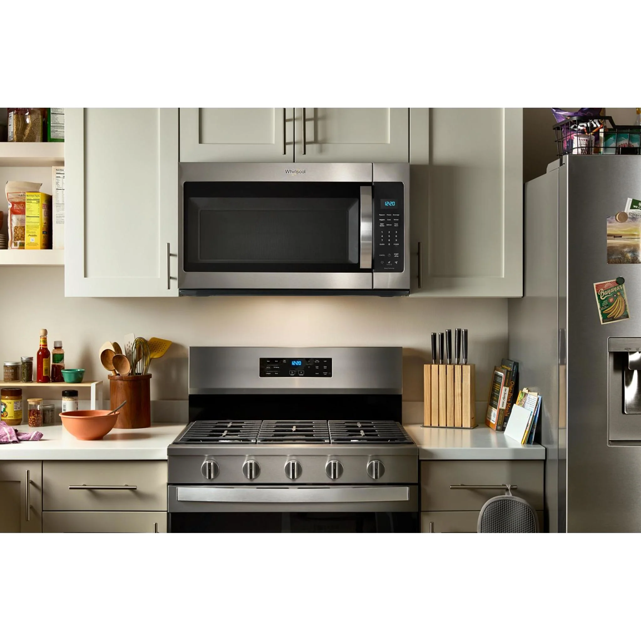Whirlpool 1.9 cu ft. Over the Range Microwave with Sensor Cooking Technology - 900 Watts - Fingerprint Resistant Stainless Steel (YWMMS3230SZ) - Image 5