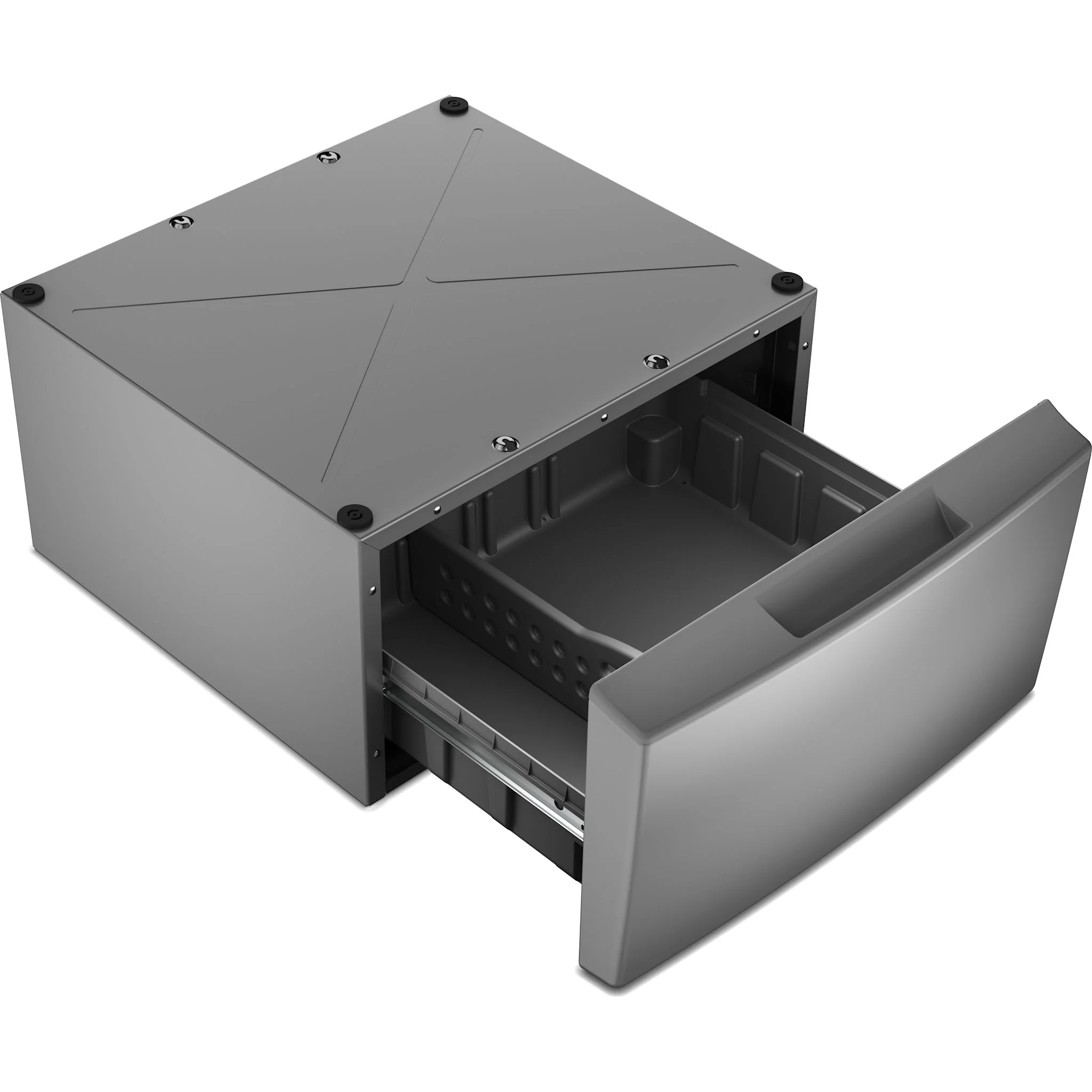 Whirlpool 15.5" Pedestal for Front Load Washer and Dryer with Storage -Core Silver (WFP2715RR) - Image 3