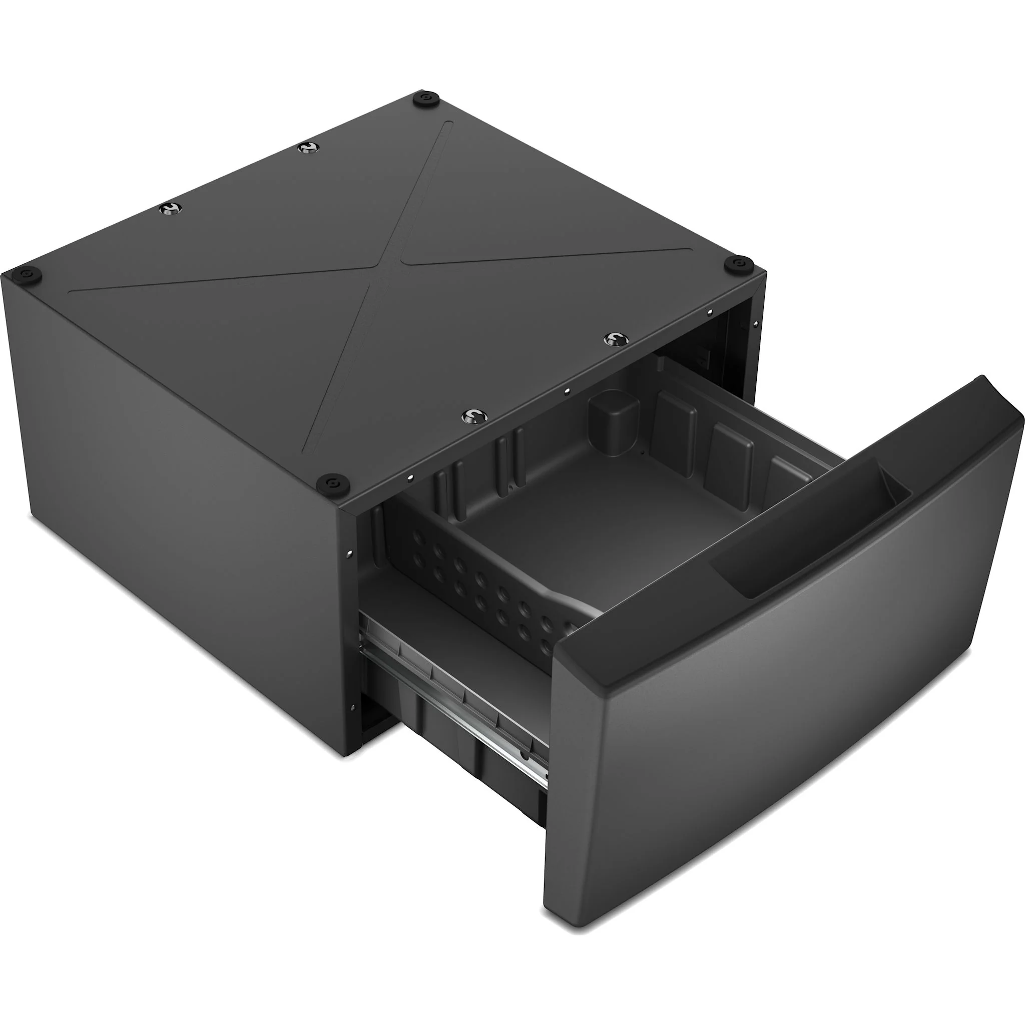 Whirlpool 15.5" Pedestal for Front Load Washer and Dryer with Storage -Volcano Black (WFP2715RU) - Image 4