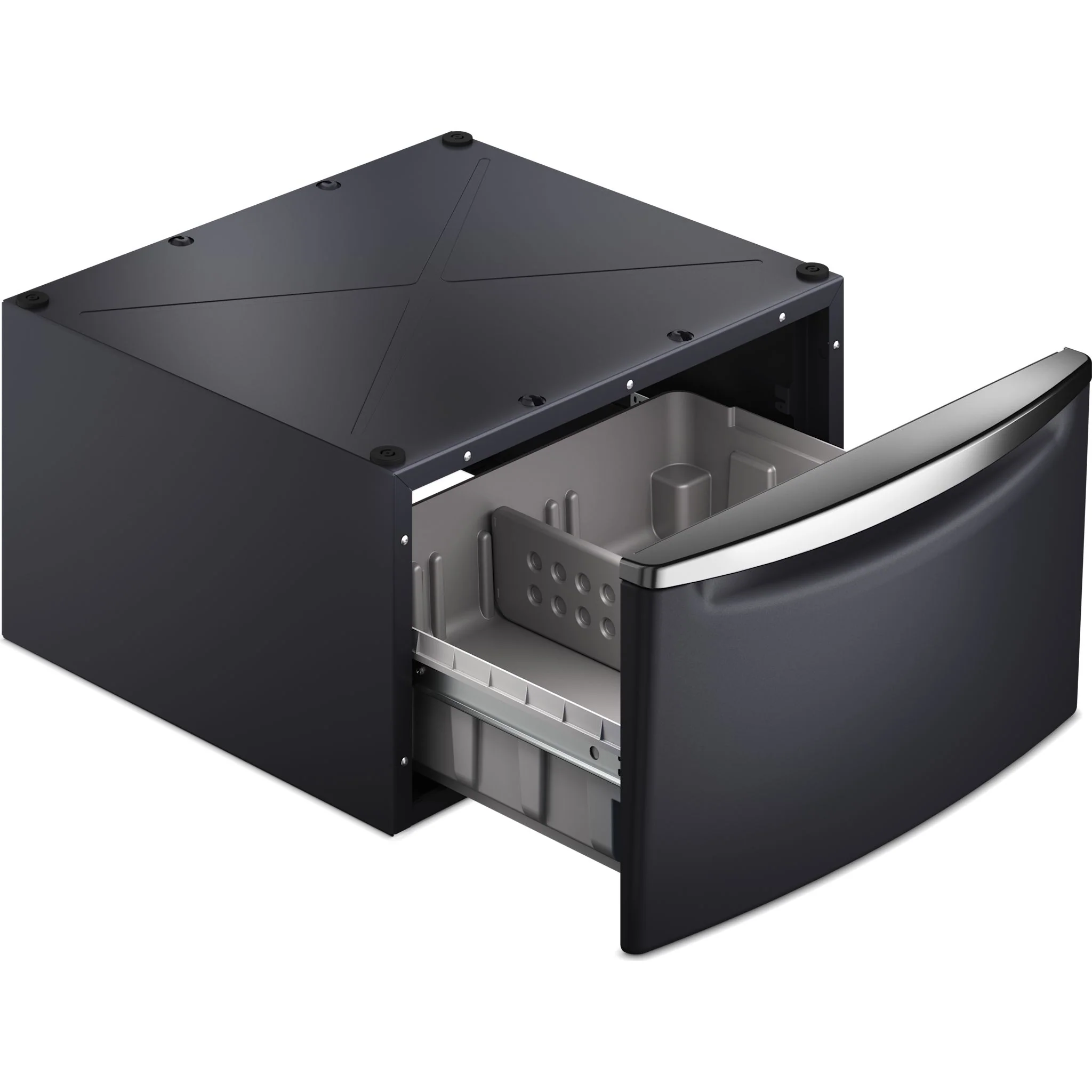 Whirlpool 15.5" (39.4 cm) Pedestal for Front Load Washer and Dryer with Storage -Midnight Steel (XHPC155RF) - Image 3