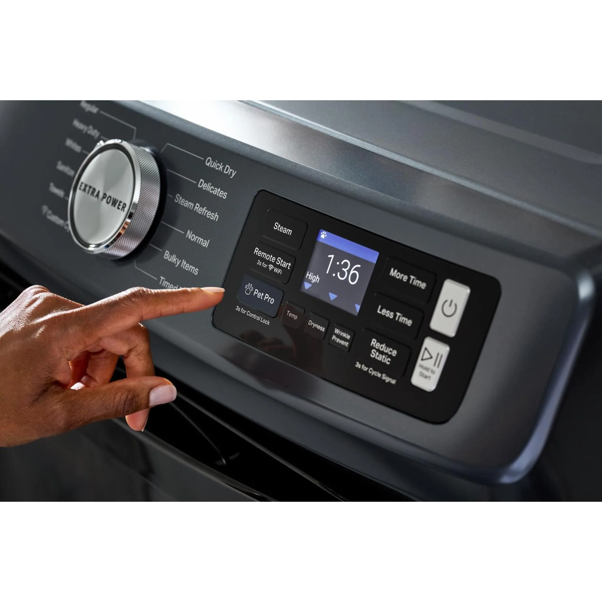 Whirlpool 15.5" (39.4 cm) Pedestal for Front Load Washer and Dryer with Storage -Midnight Steel (XHPC155RF) - Image 5
