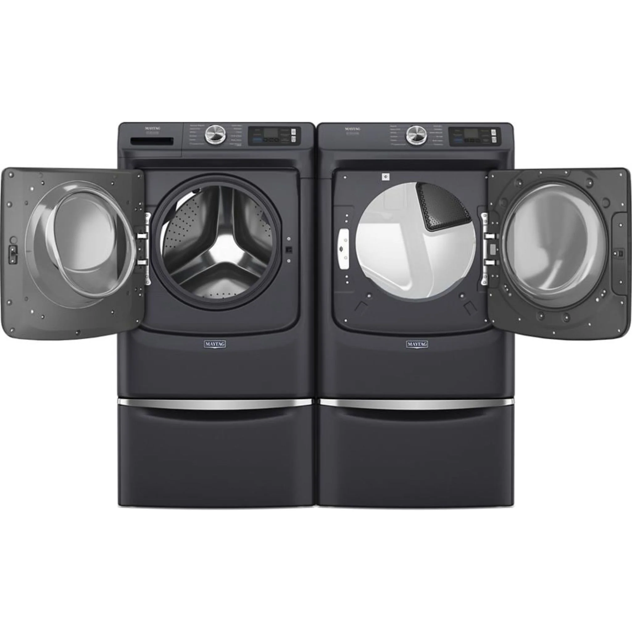Whirlpool 15.5" (39.4 cm) Pedestal for Front Load Washer and Dryer with Storage -Midnight Steel (XHPC155RF) - Image 6