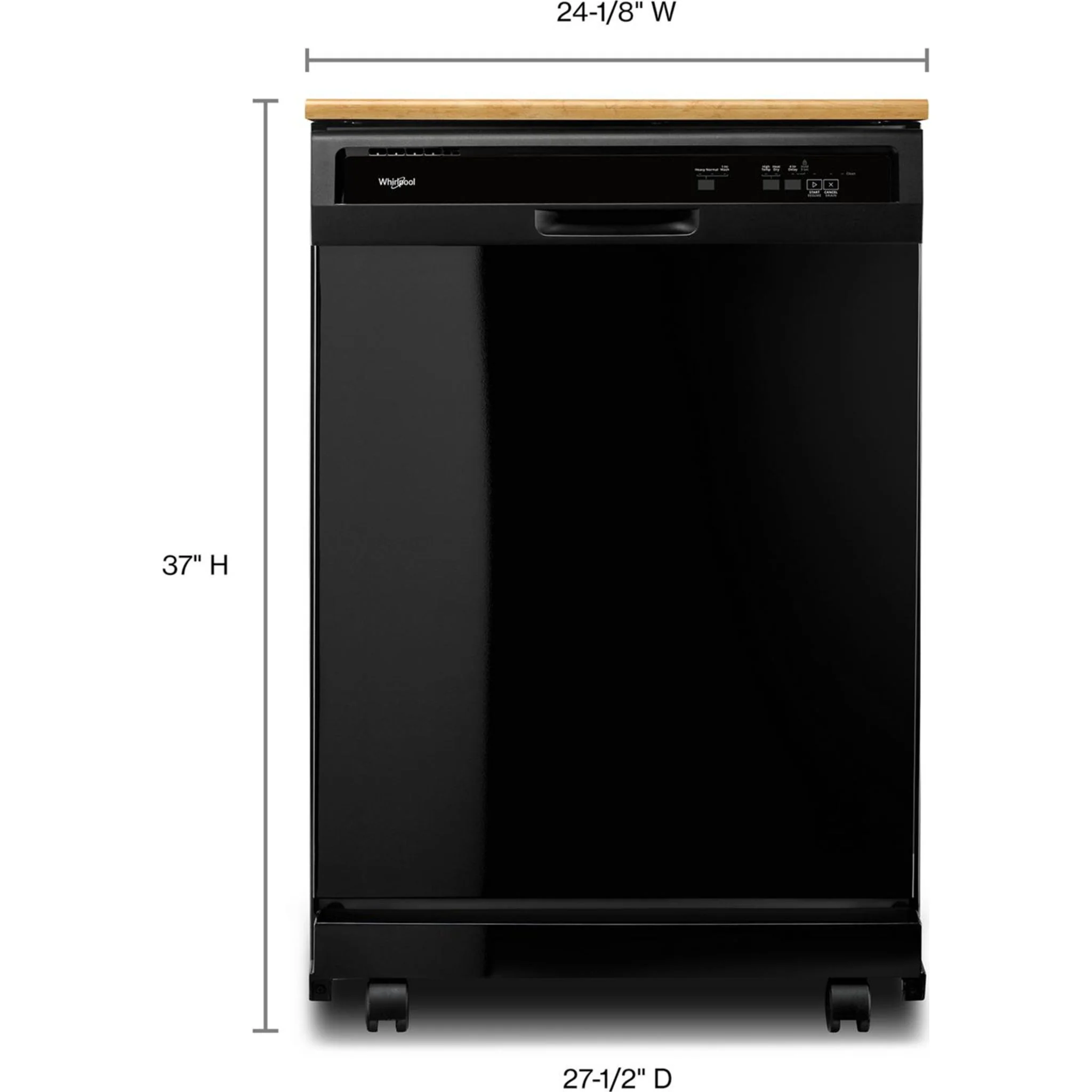 Whirlpool Heavy-Duty Dishwasher with 1-Hour Wash Cycle -Black (WDP370PAHB) - Image 20