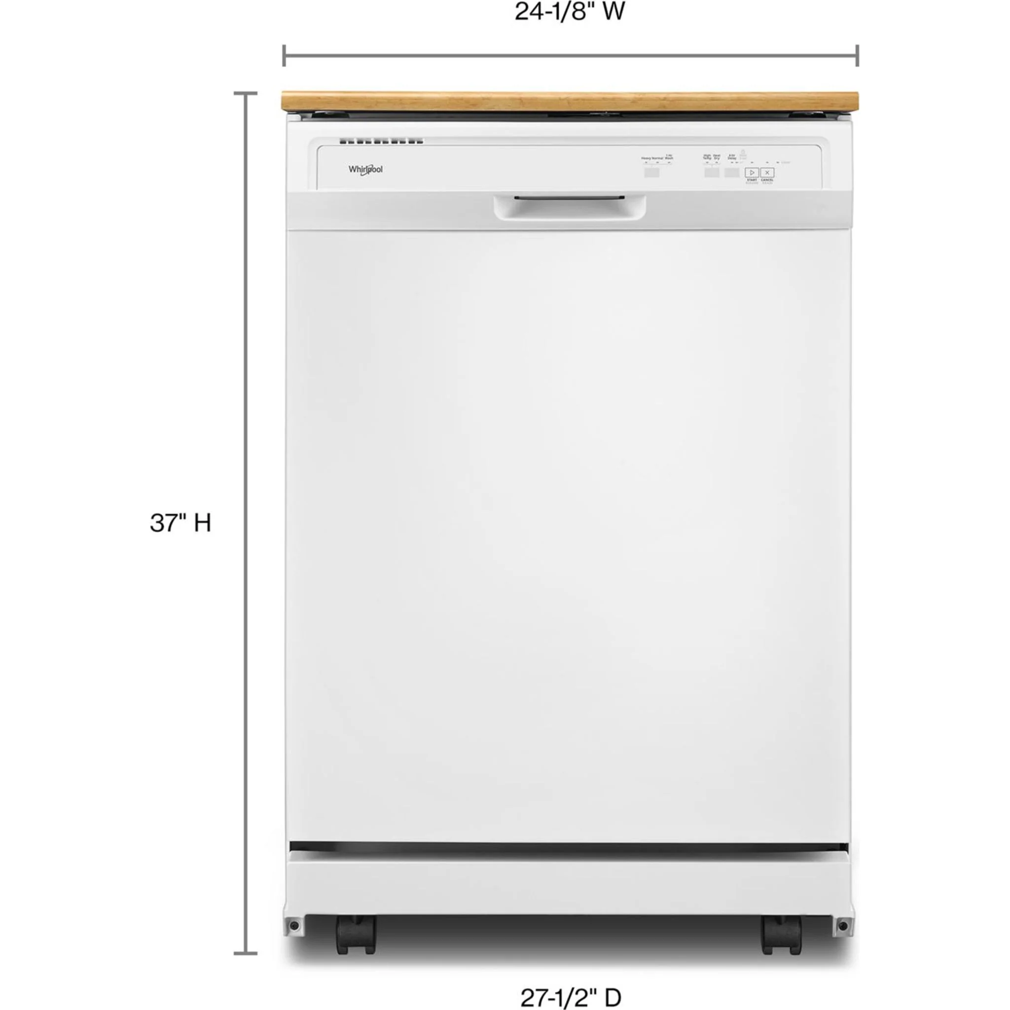 Whirlpool Heavy-Duty Dishwasher with 1-Hour Wash Cycle -White (WDP370PAHW) - Image 20