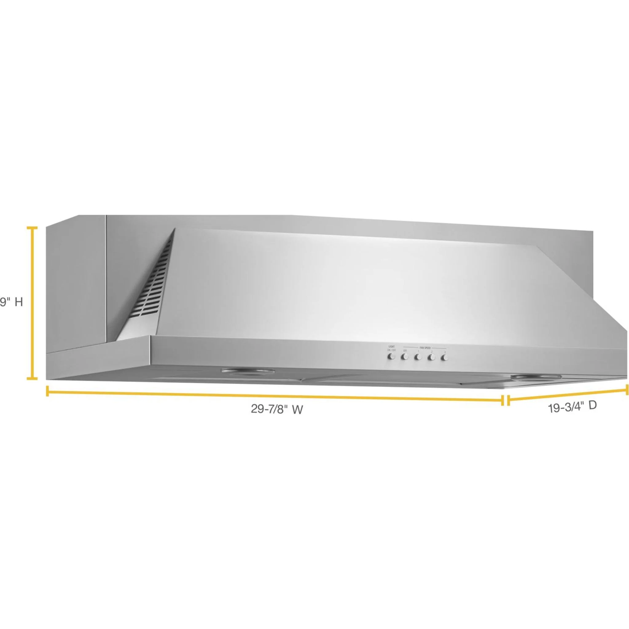 Whirlpool Convertible Under-Cabinet Hood, 30" -Stainless Steel (UXT5530AAS) - Image 2
