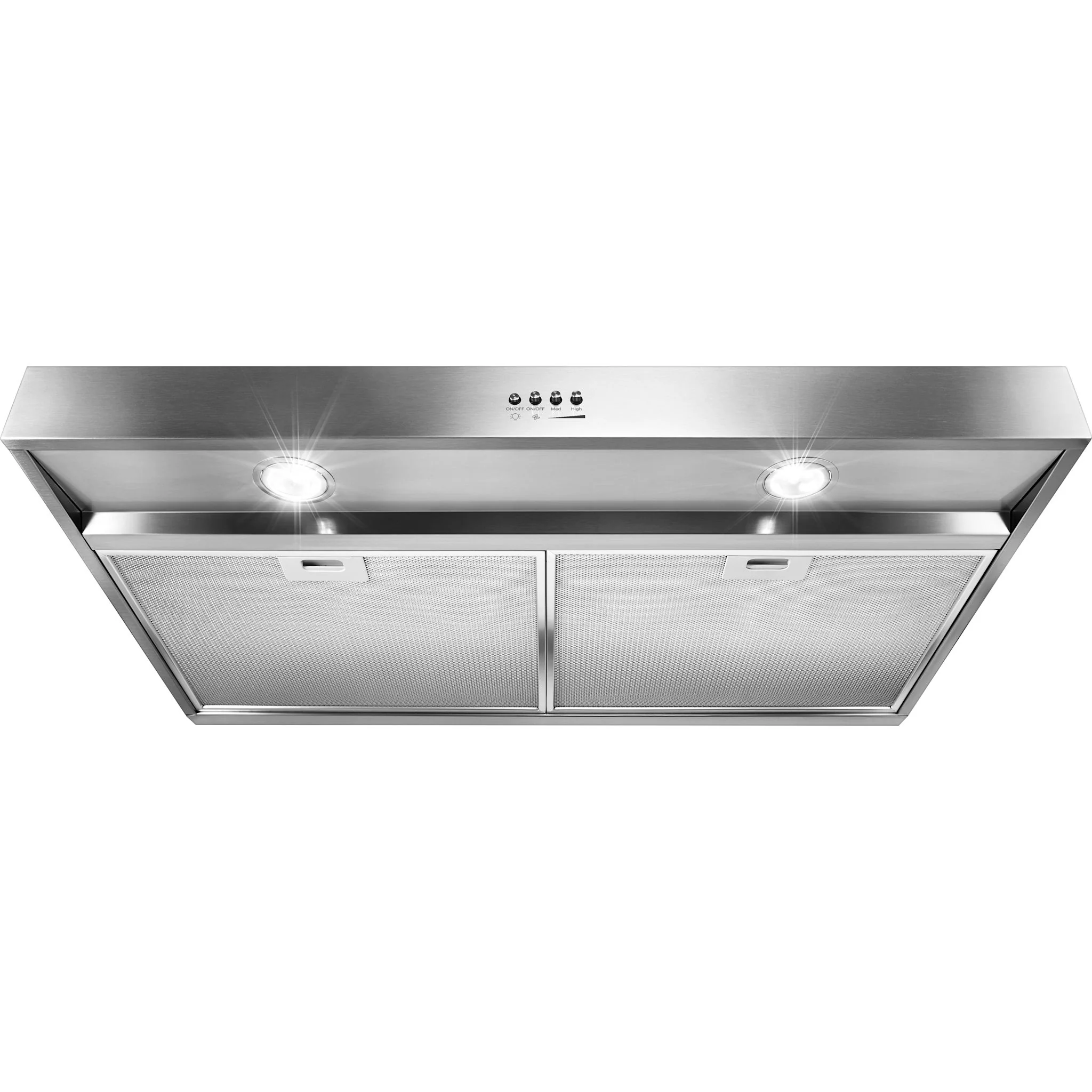 Whirlpool 24" Range Hood with Dishwasher-Safe Full-Width Grease Filters -Stainless Steel (WVU37UC4FS) - Image 2