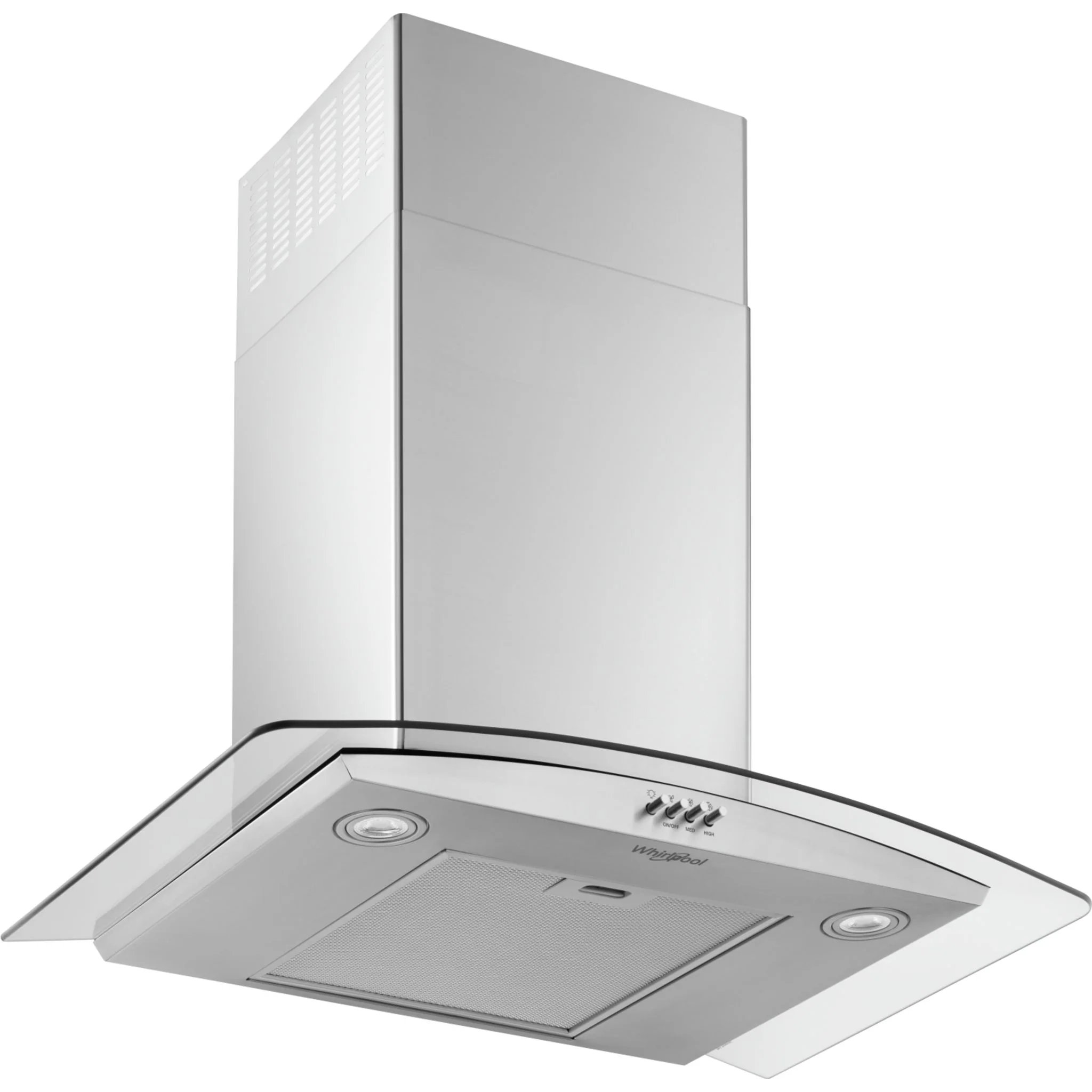 Whirlpool 30" Curved Glass Wall Mount Range Hood -Stainless Steel (WVW51UC0LS) - Image 10